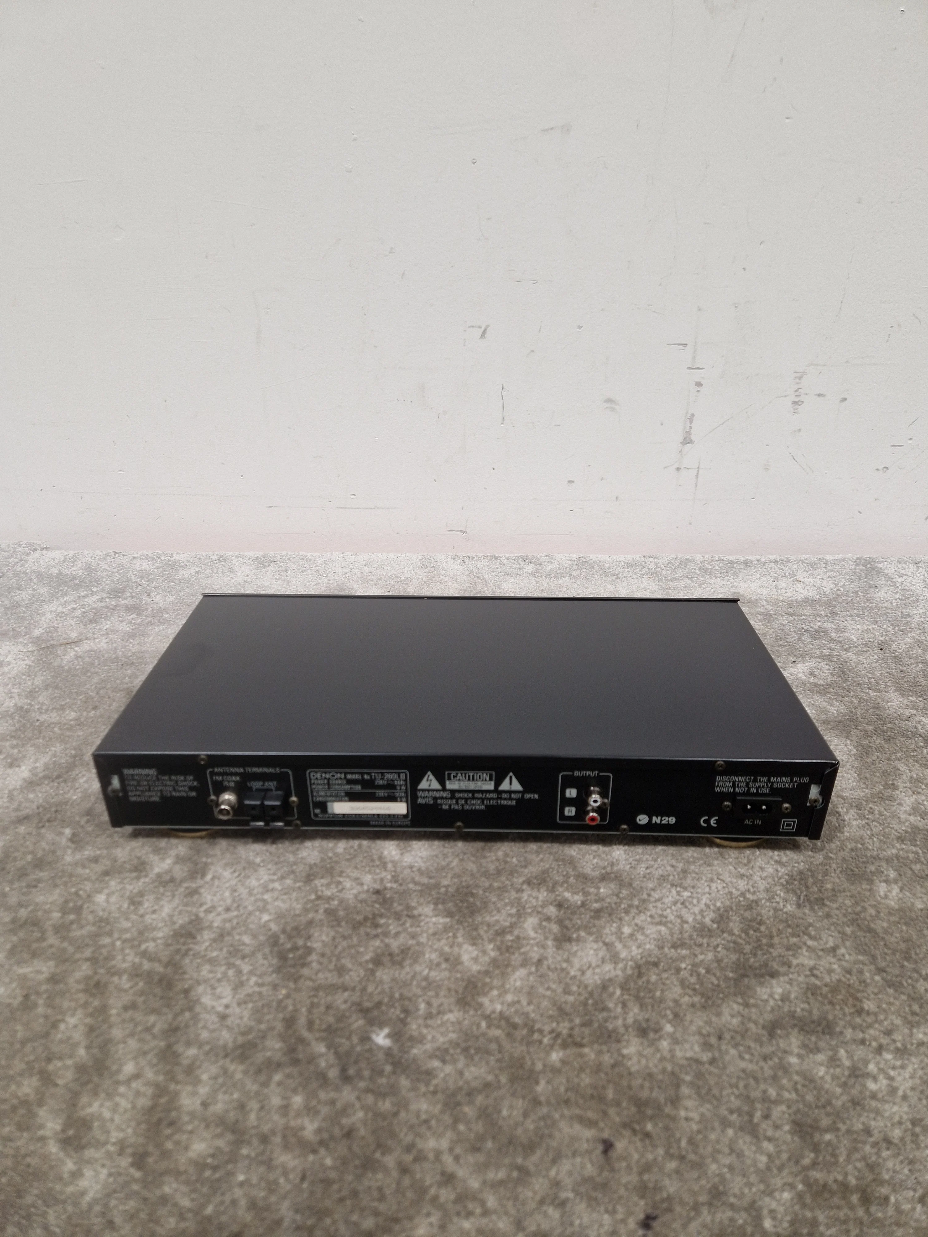 Denon TU-260L II - AM/FM Stereo Tuner - Black- Good - Image 5