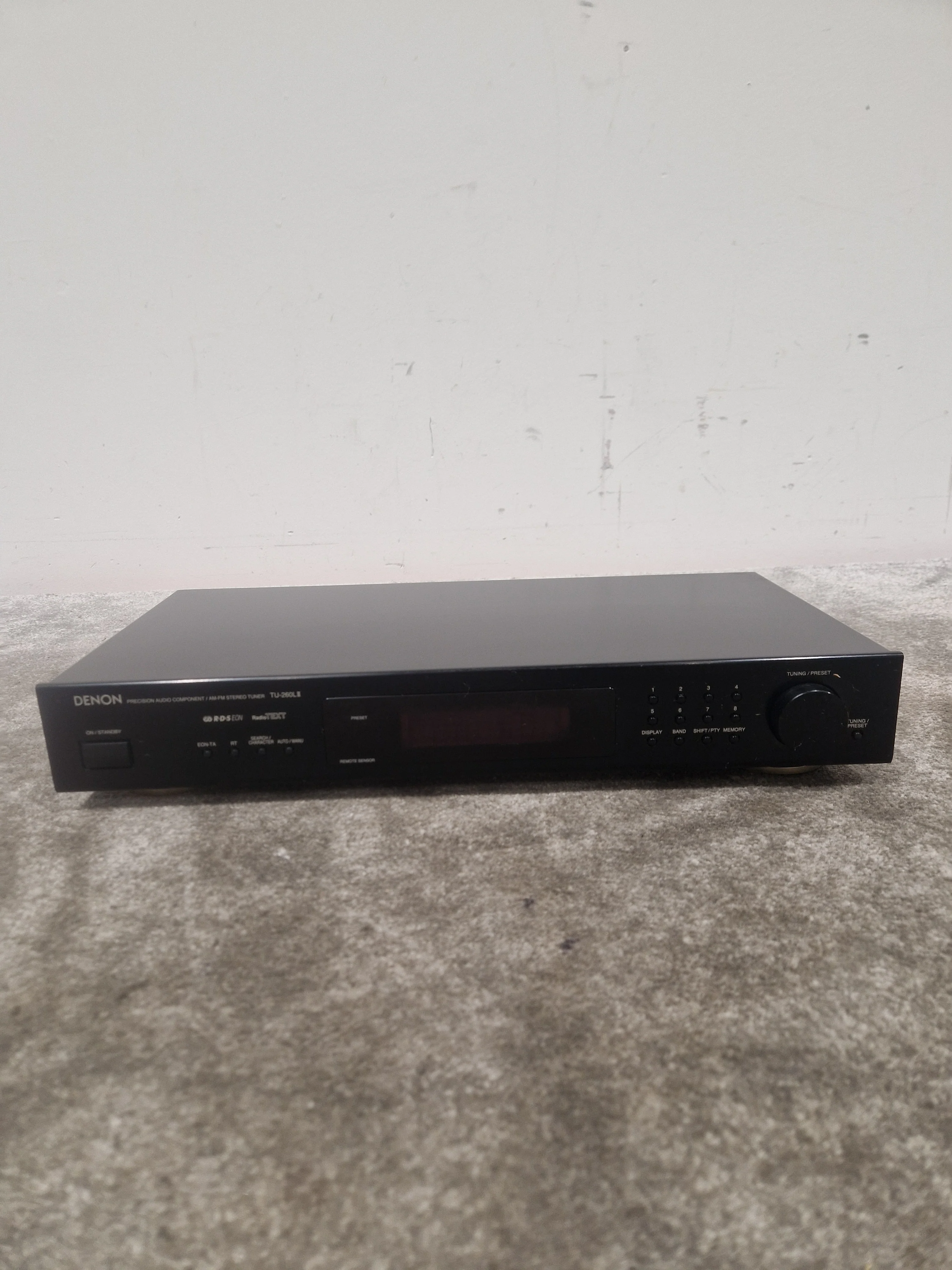 Denon TU-260L II - AM/FM Stereo Tuner - Black- Good - Image 8