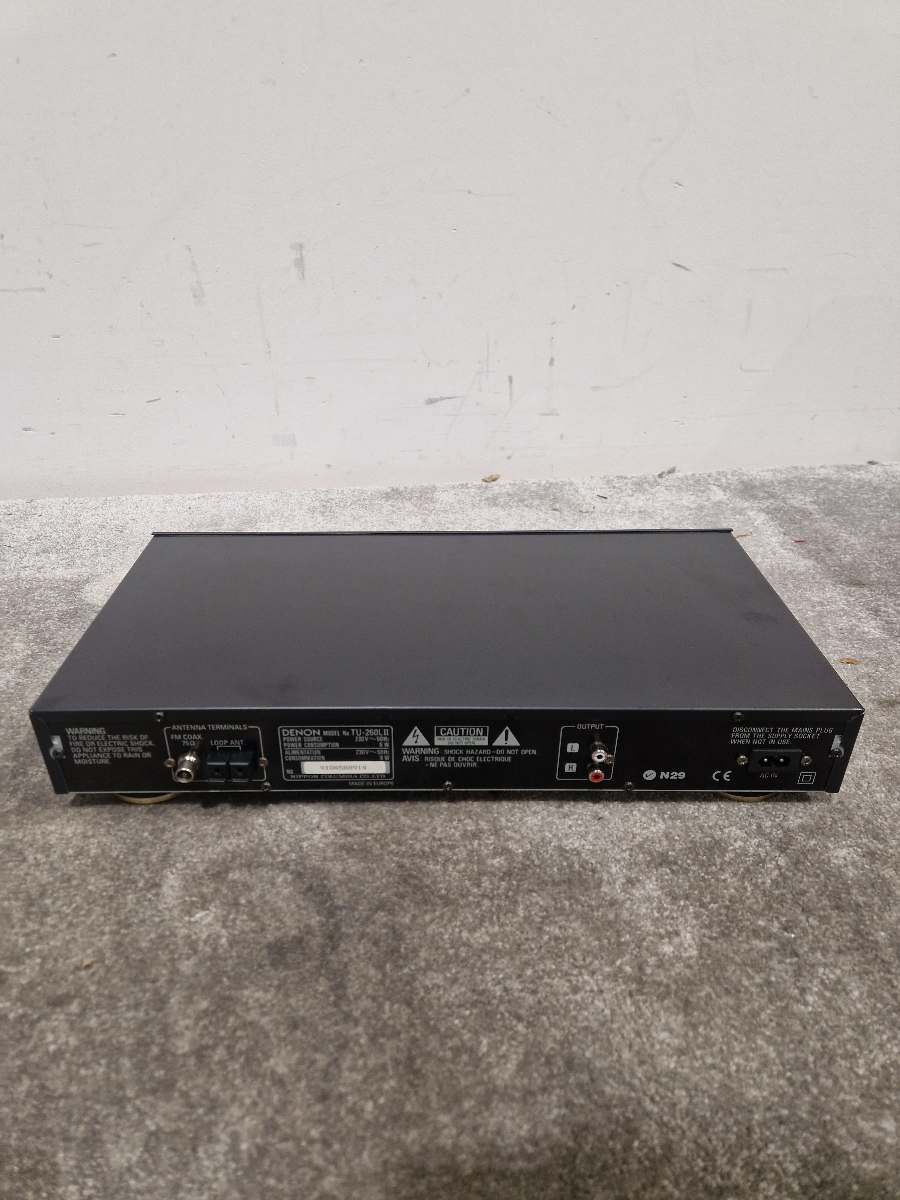 Denon TU-260L II AM/FM Tuner - Black - Excellent - Image 10
