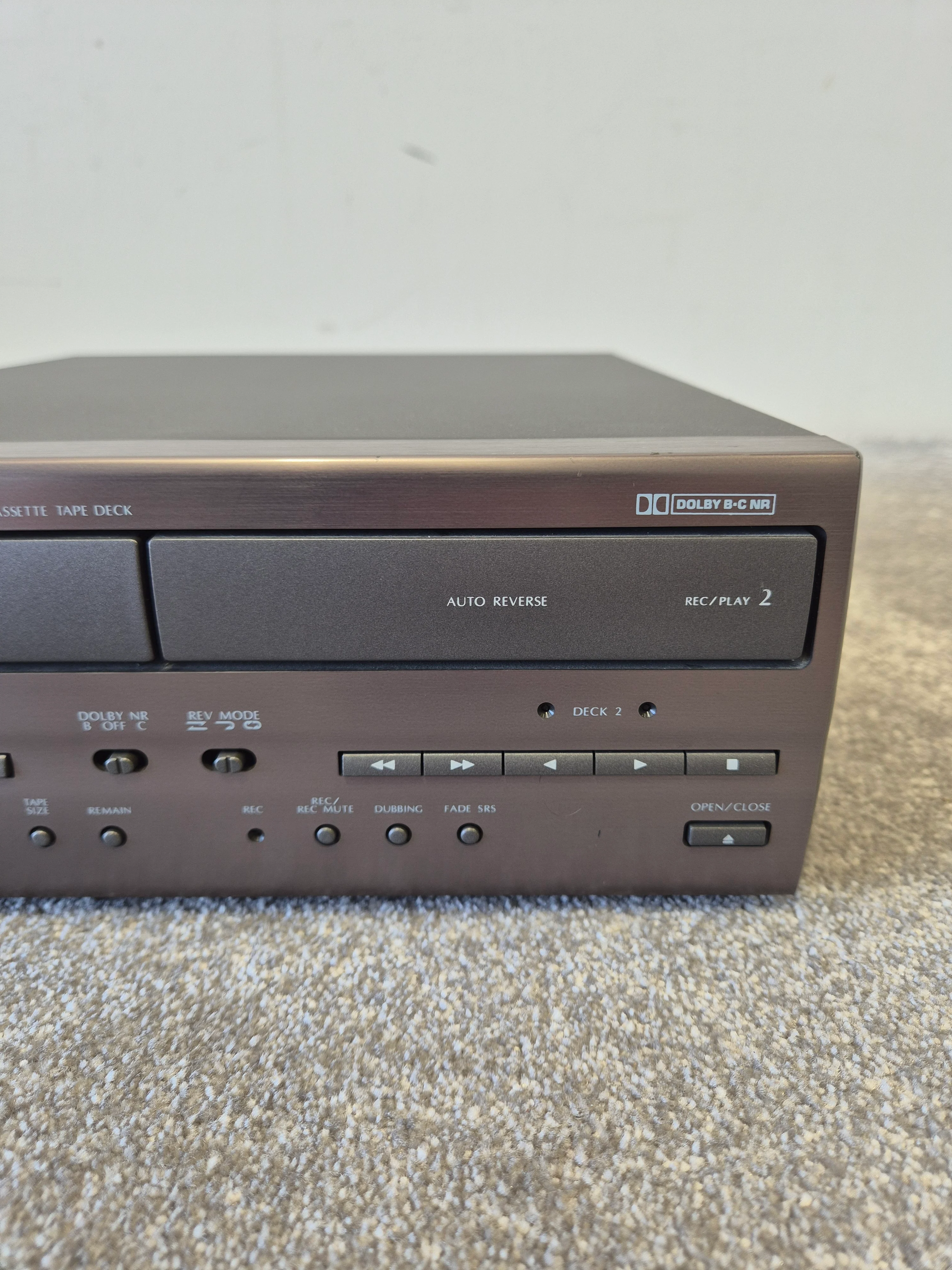 Denon UDR-65 – Double Cassette Deck – Very Good (Untested, Requires Special Power Connector) - Image 3
