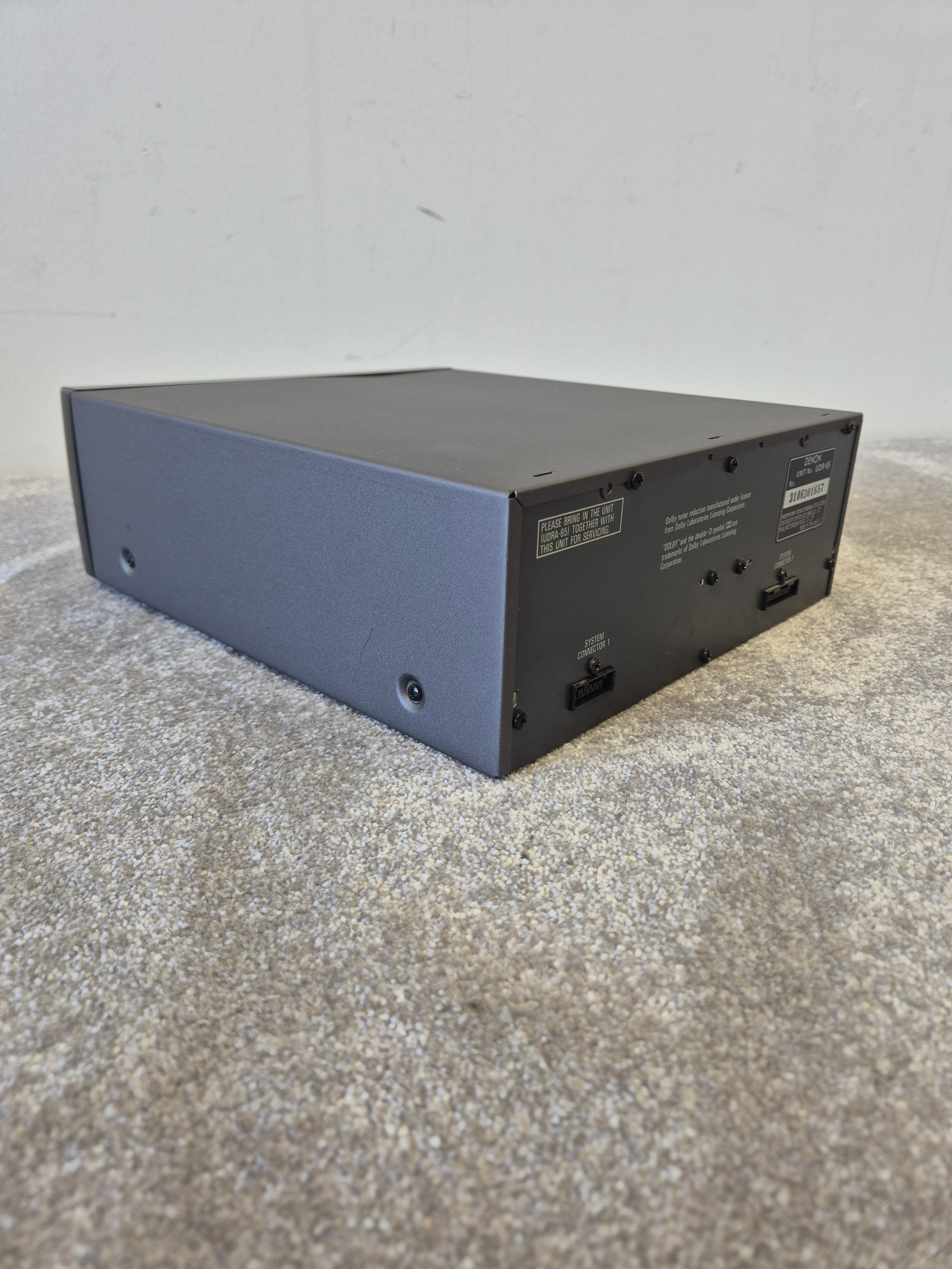 Denon UDR-65 – Double Cassette Deck – Very Good (Untested, Requires Special Power Connector) - Image 9