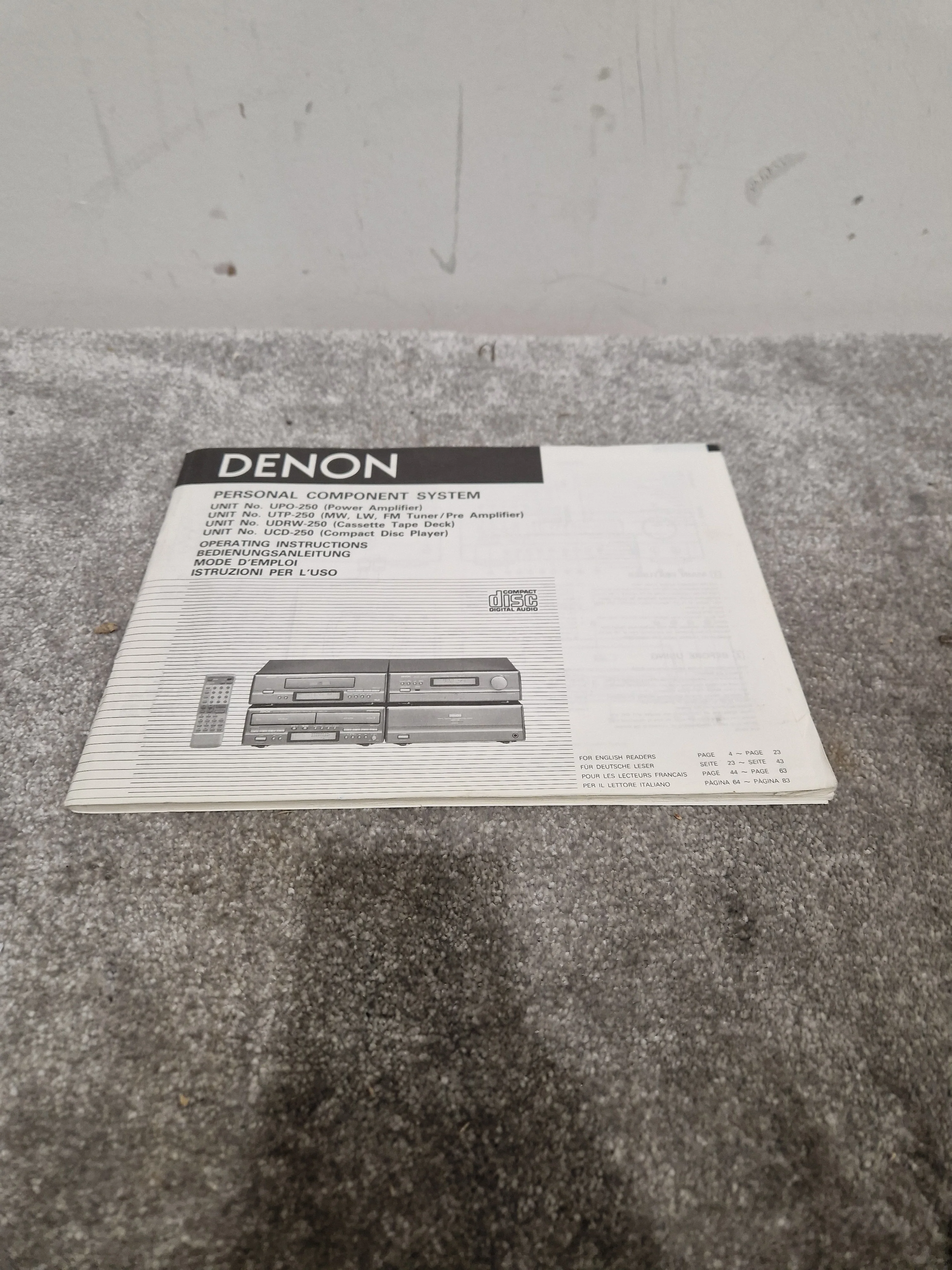 Denon UDRW-250 - Stereo Cassette Tape Deck - Silver - Fair - Image 11