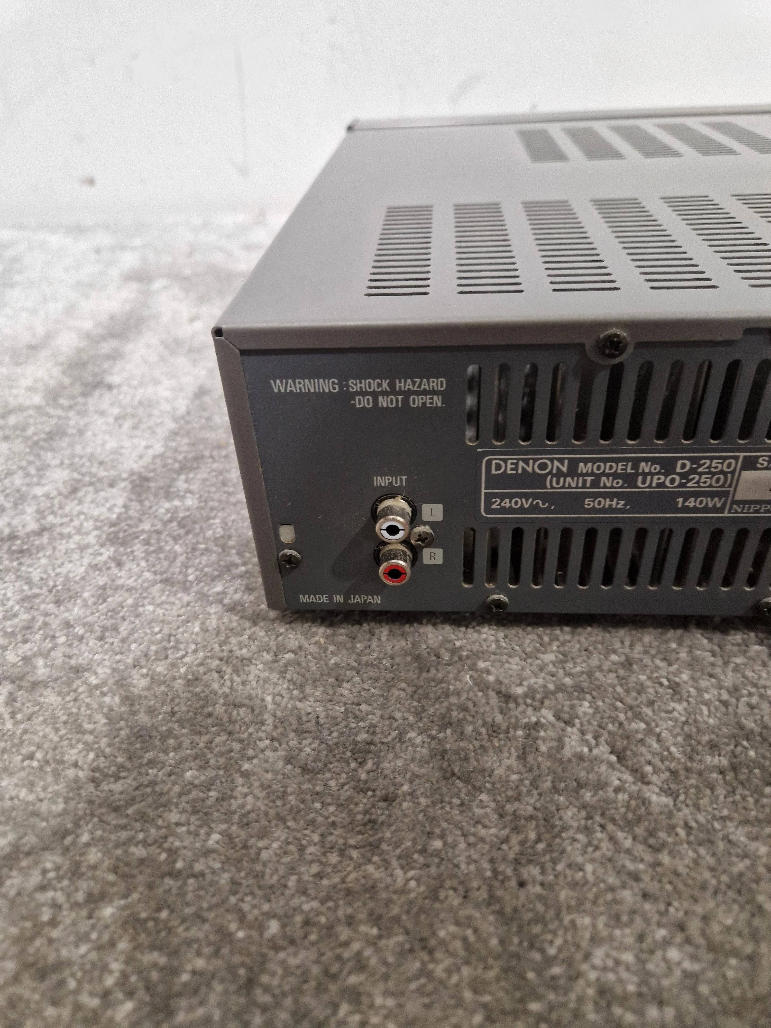 Denon UPO-250 - Stereo Power Amplifier - Silver - Good - Image 8