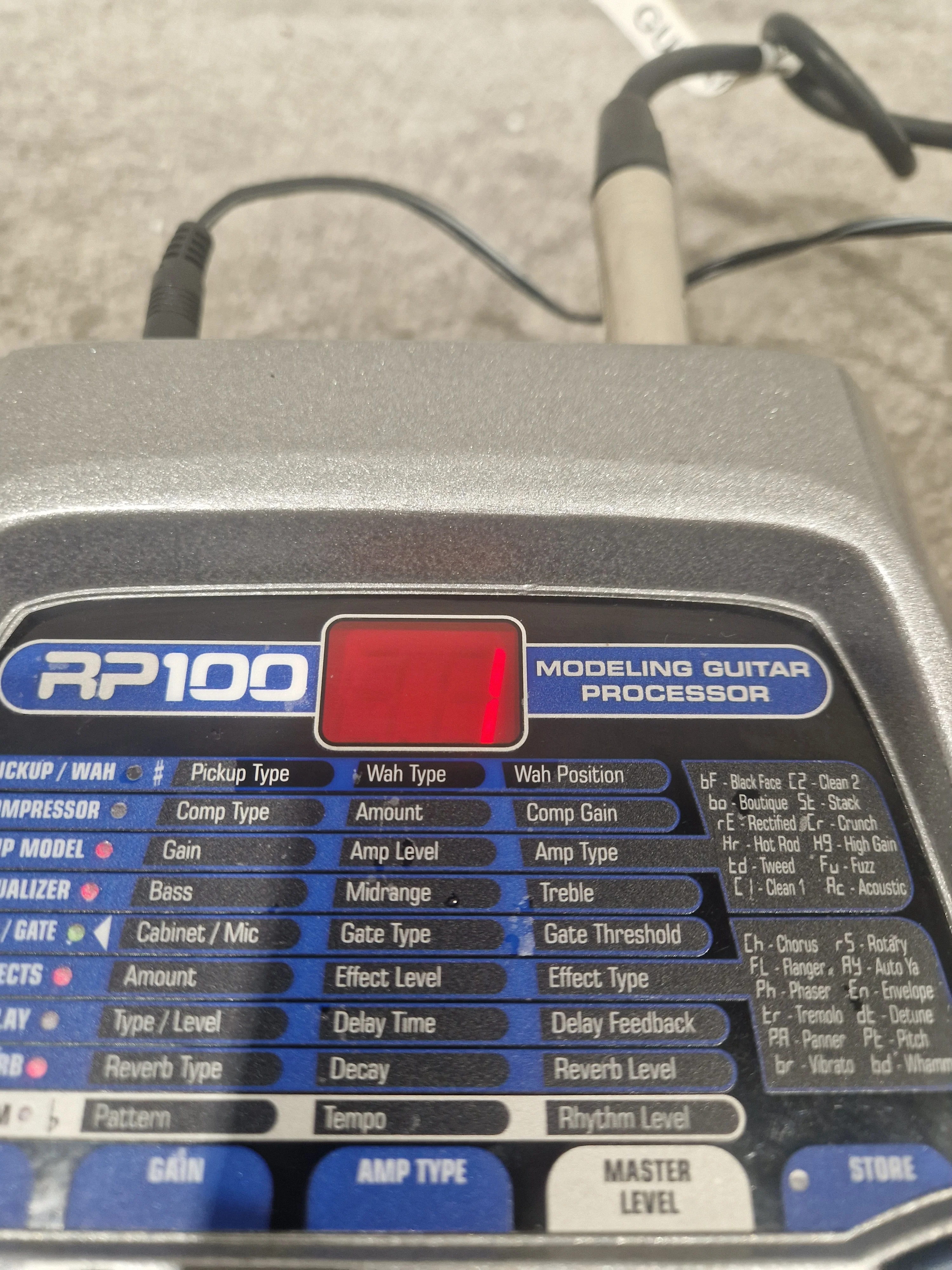 Digitech RP-100 - Modeling Guitar Processor - Good w/ Original Box & Power Supply - Image 10