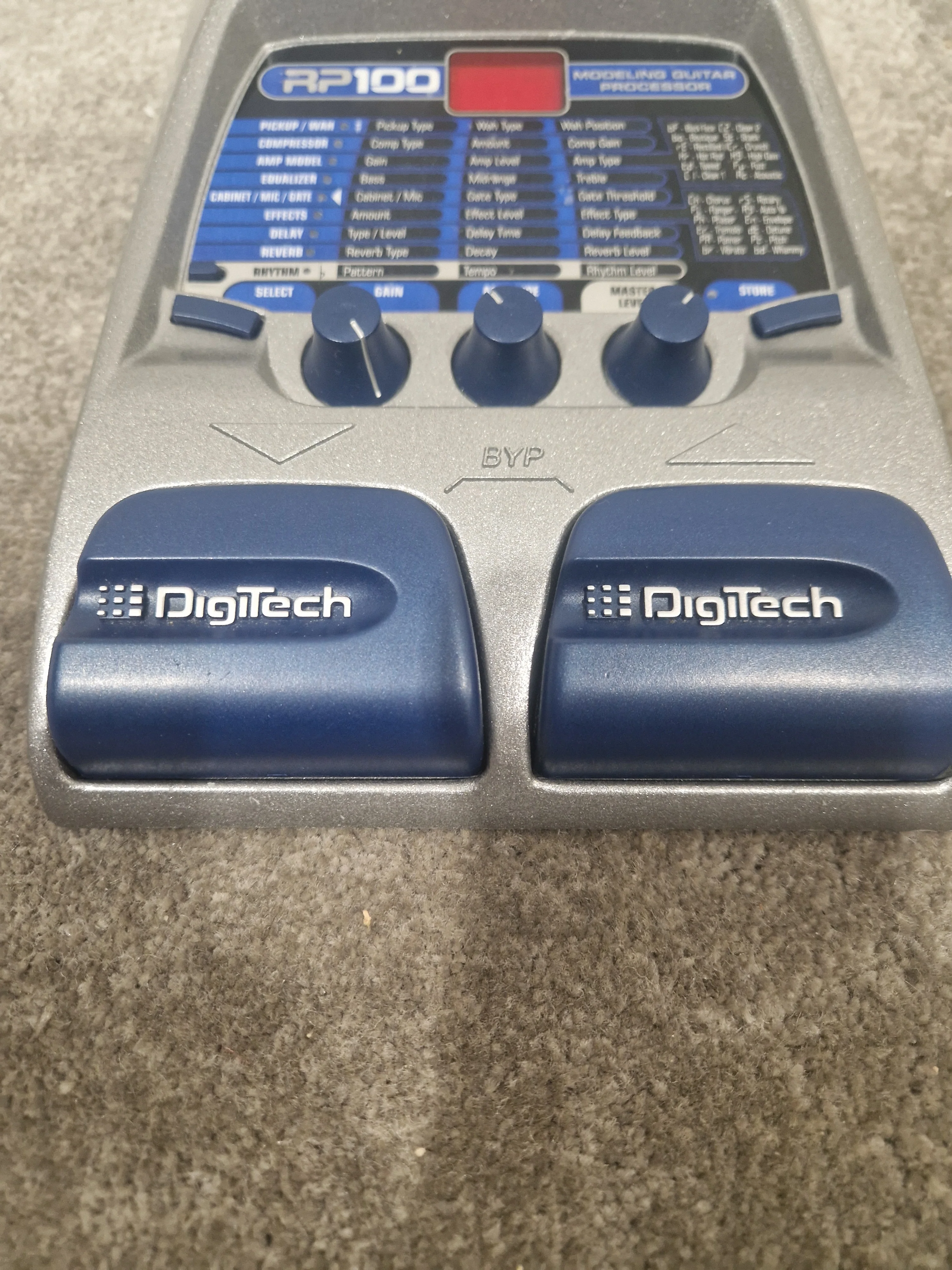 Digitech RP-100 - Modeling Guitar Processor - Good w/ Original Box & Power Supply - Image 4