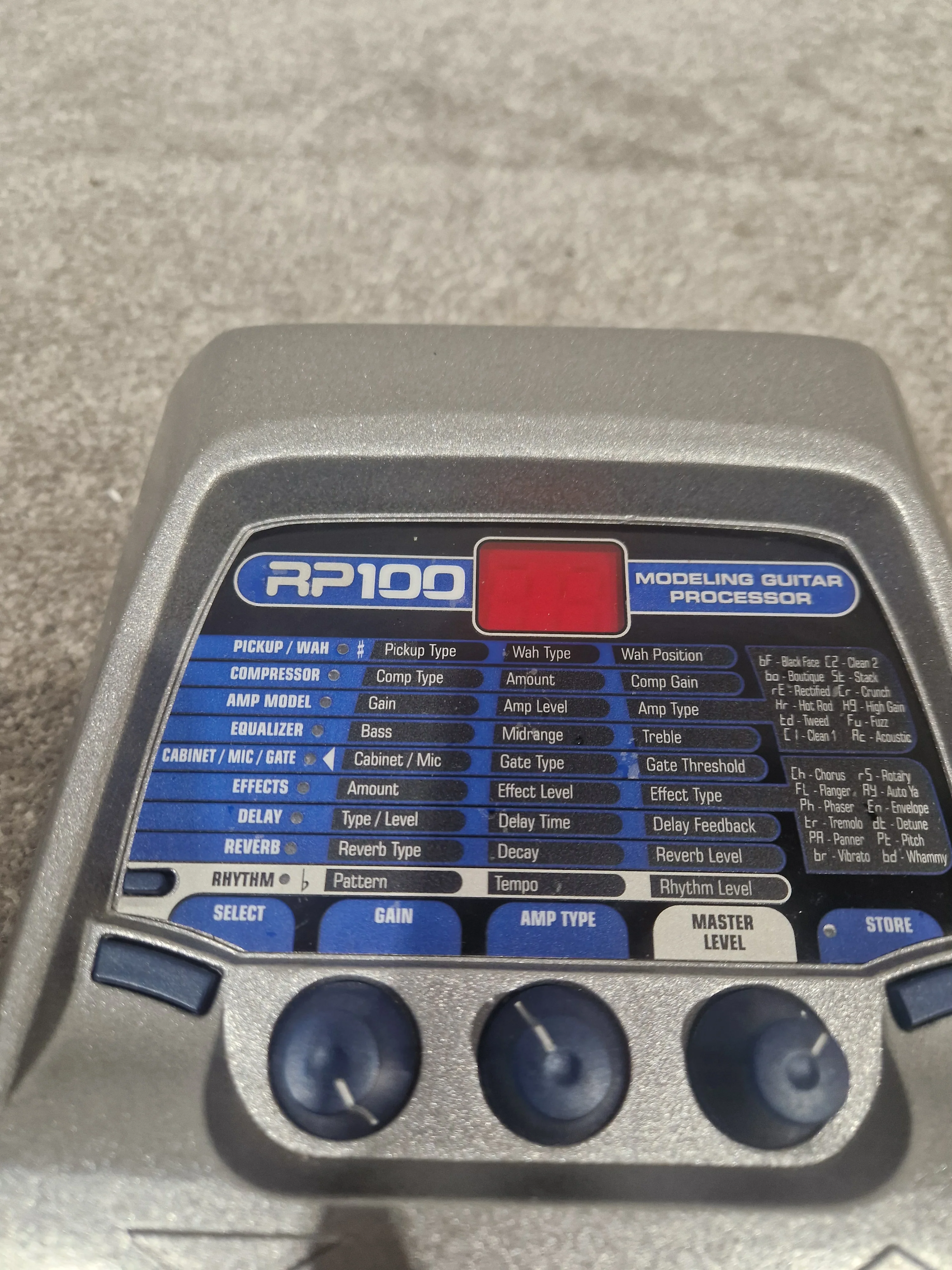 Digitech RP-100 - Modeling Guitar Processor - Good w/ Original Box & Power Supply - Image 5