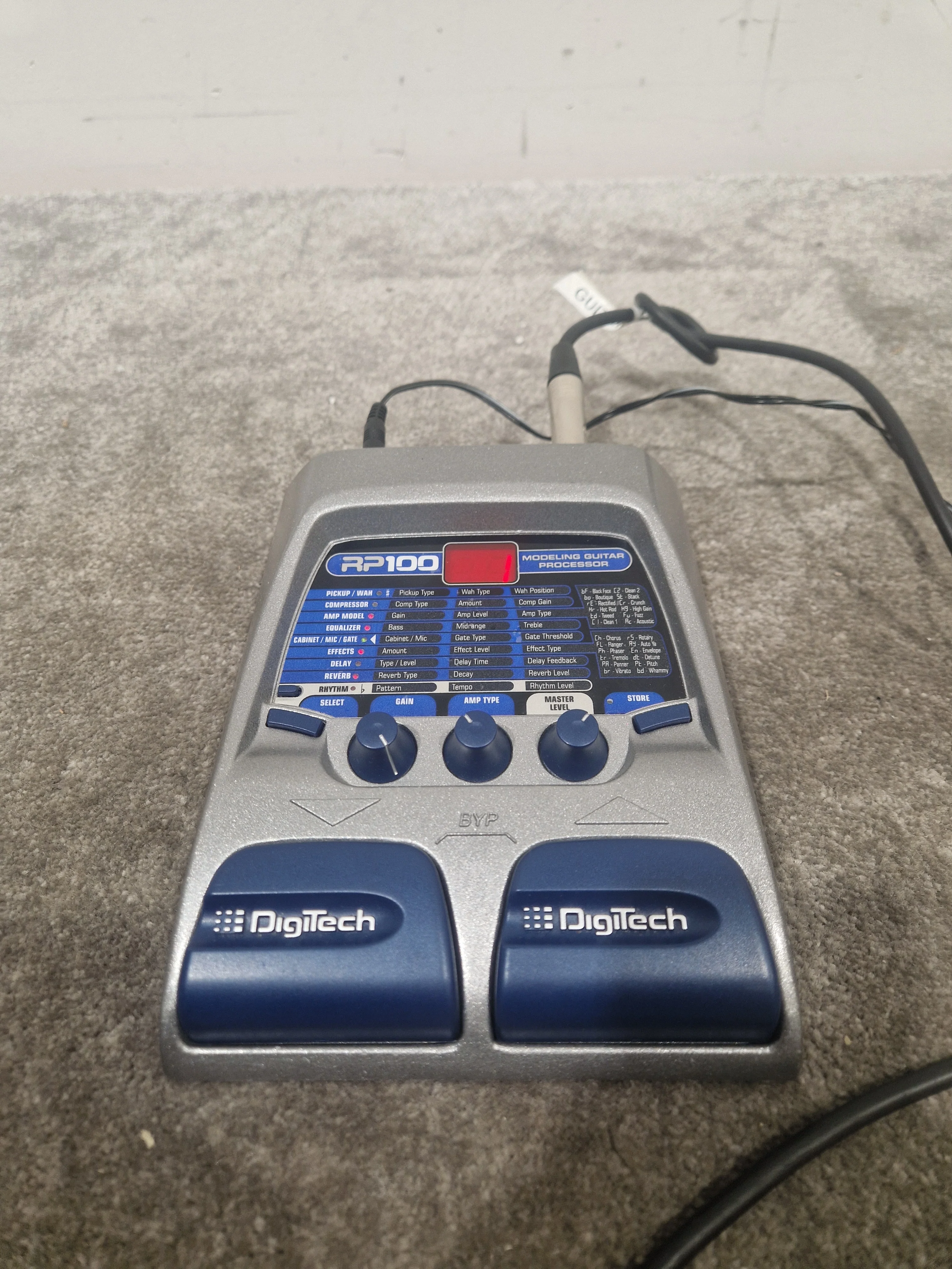 Digitech RP-100 - Modeling Guitar Processor - Good w/ Original Box & Power Supply - Image 9