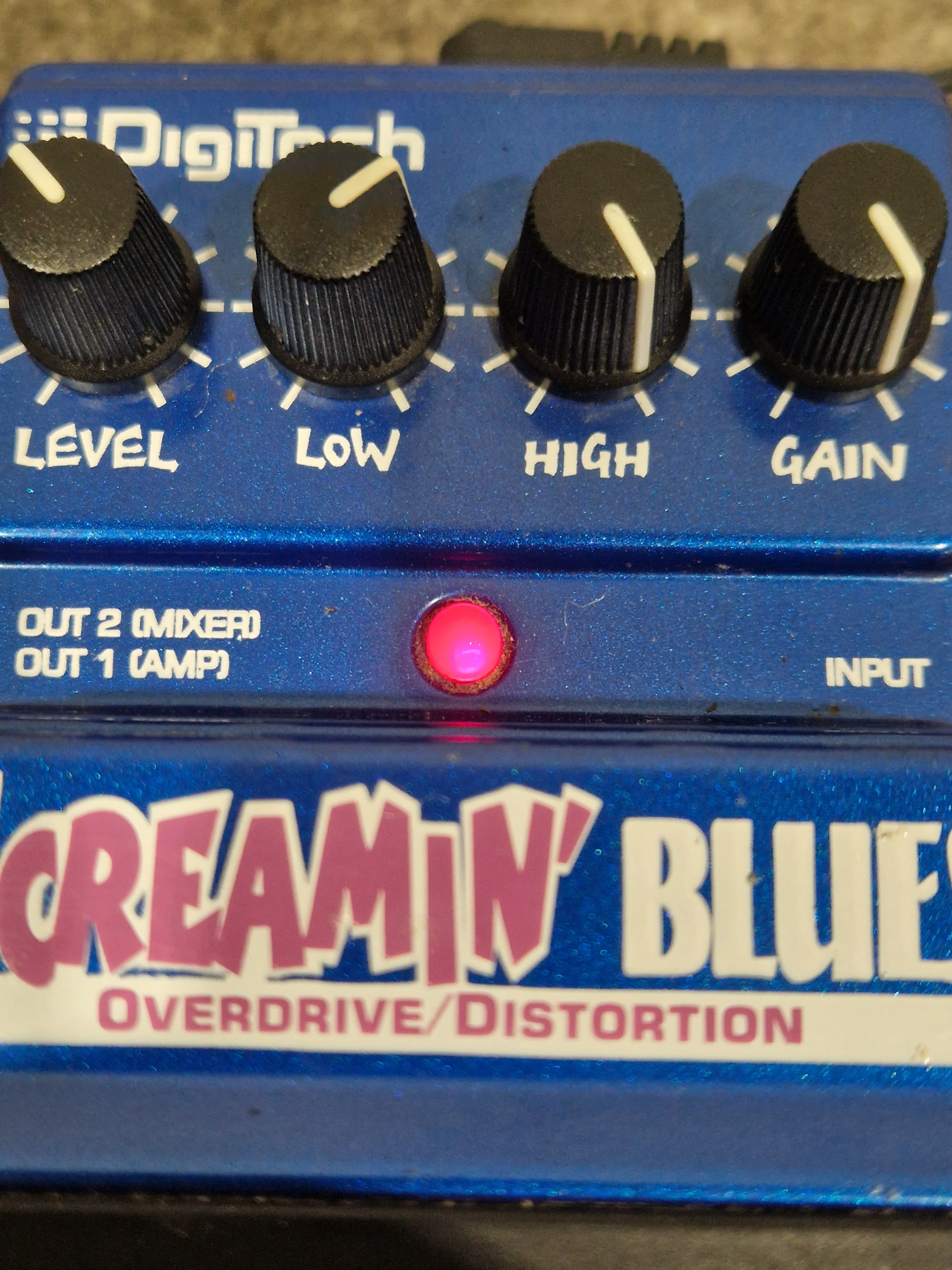 DigiTech Screamin' Blues - Overdrive/Distortion Pedal - Blue - Excellent - Image 9