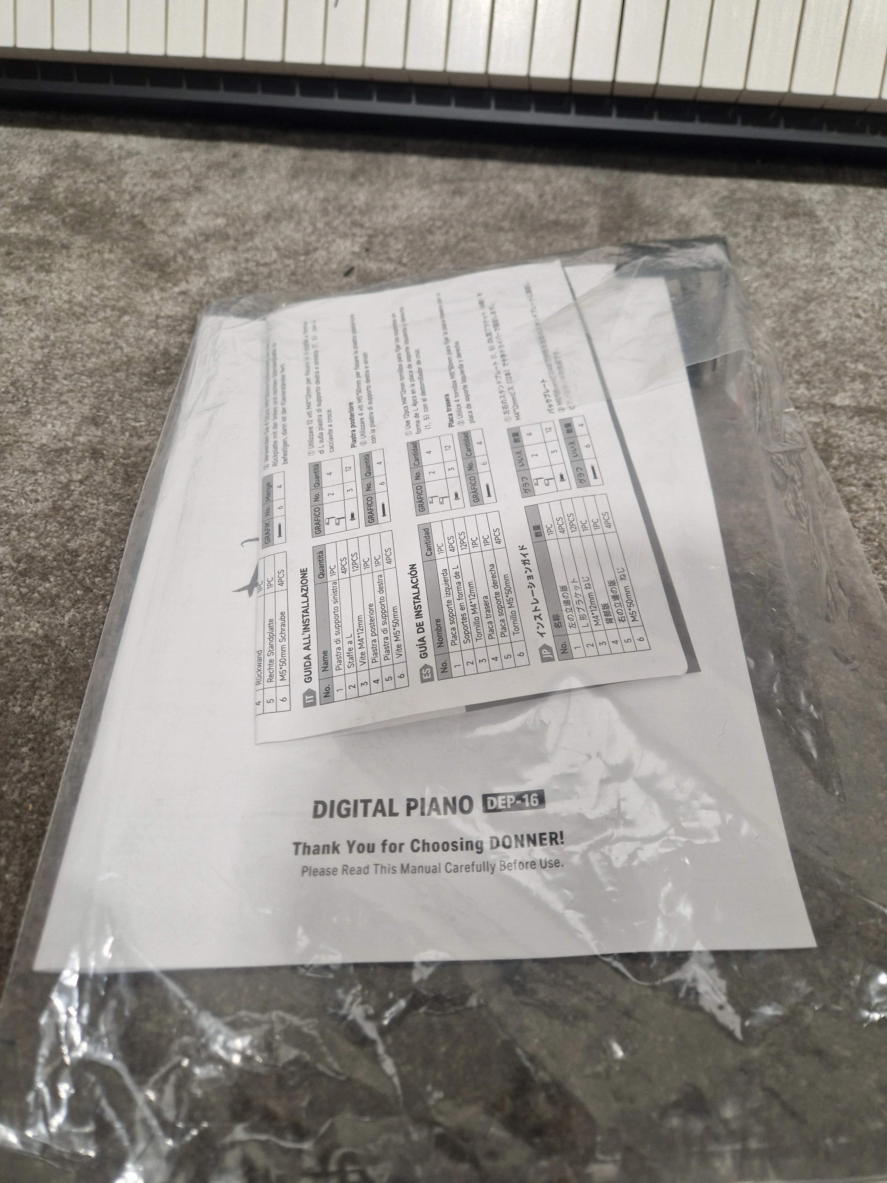 Donner DEP-16 - Digital Piano - 88 Key - Black - Excellent w/ Power Supply, Original Box & Manuals - Image 11