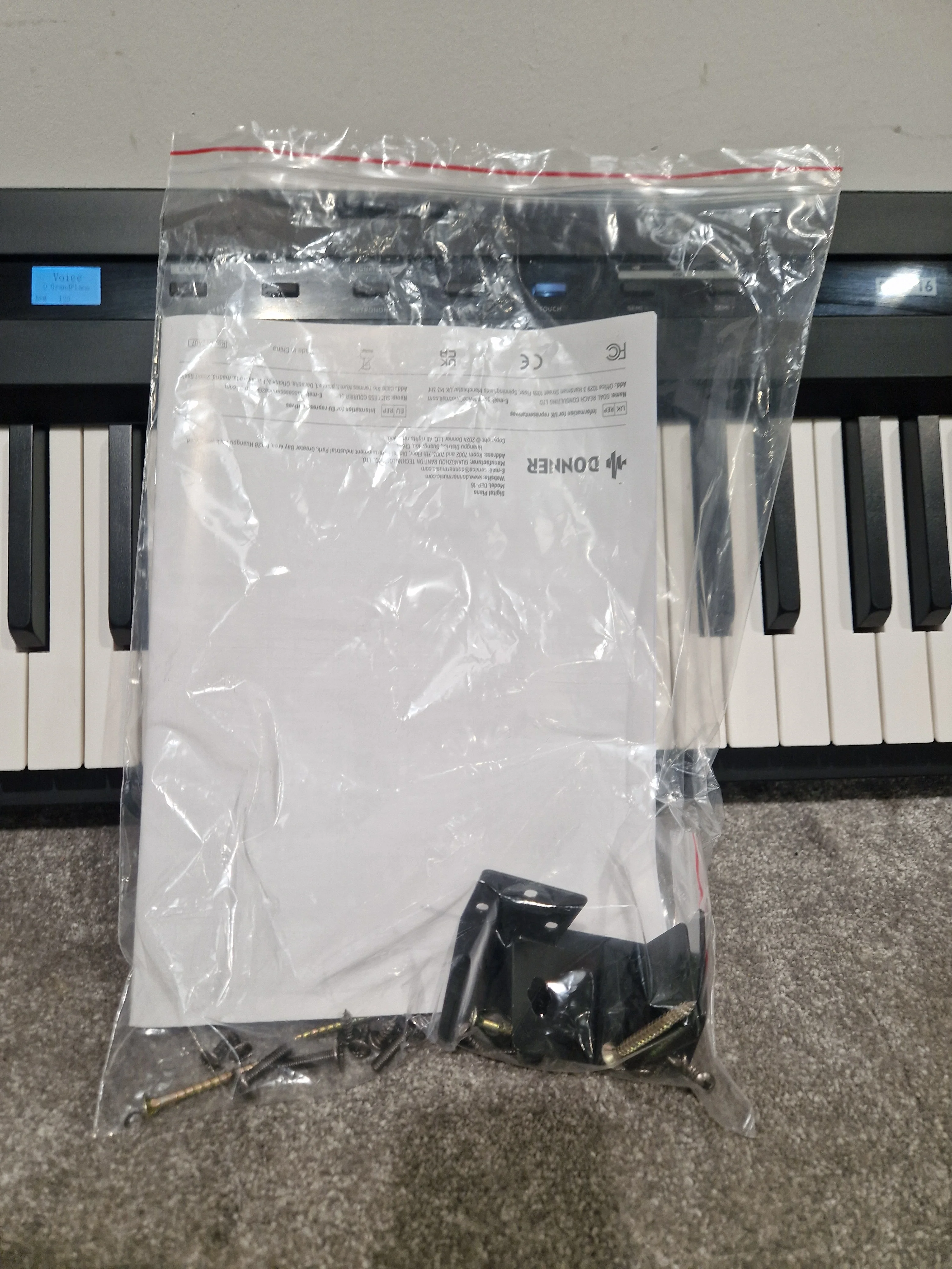 Donner DEP-16 - Digital Piano - 88 Key - Black - Excellent w/ Power Supply, Original Box & Manuals - Image 9