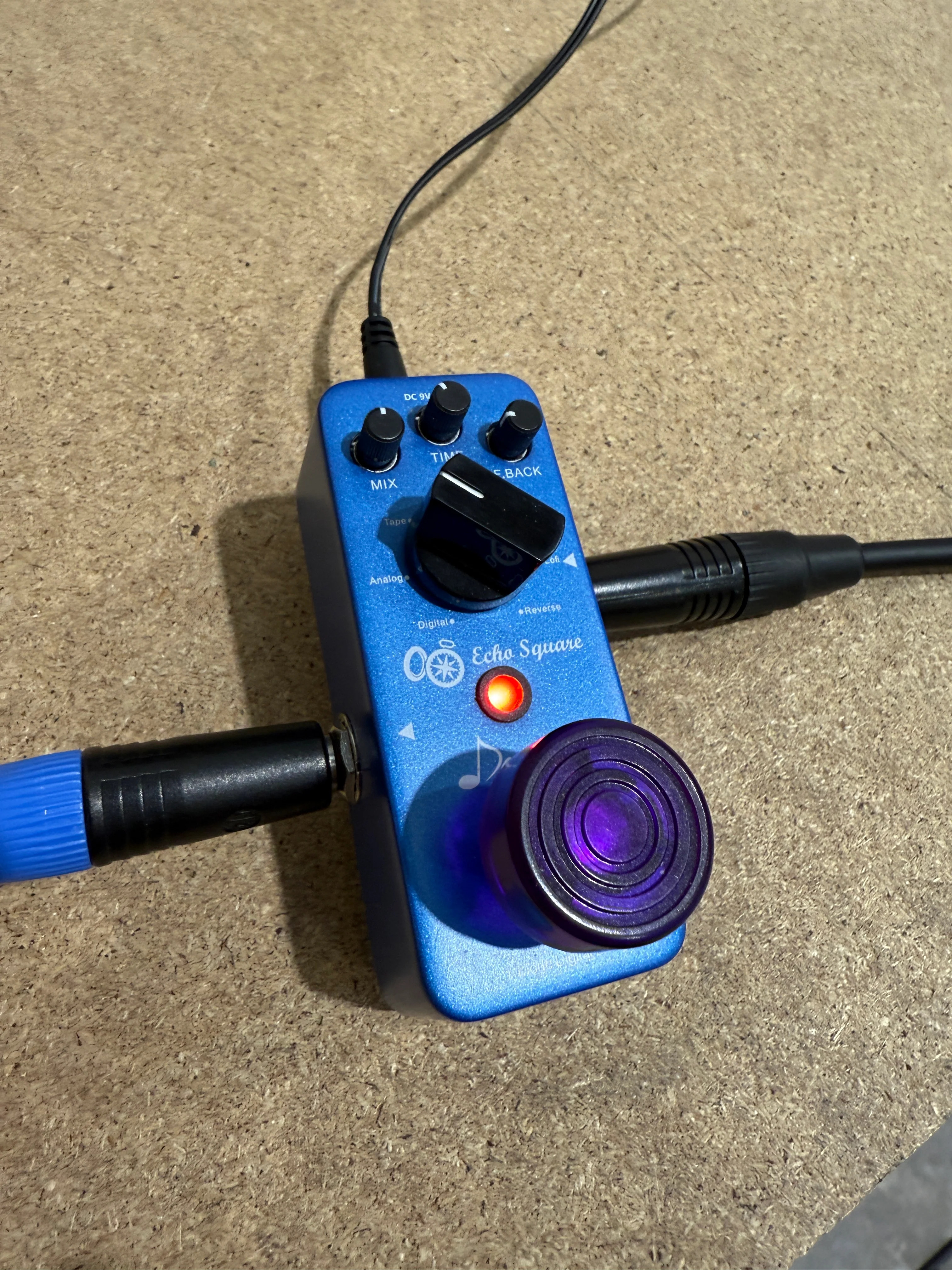 Donner Digital Delay Pedal - Echo Square Delay Guitar Pedal (7 Effects) - Image 2