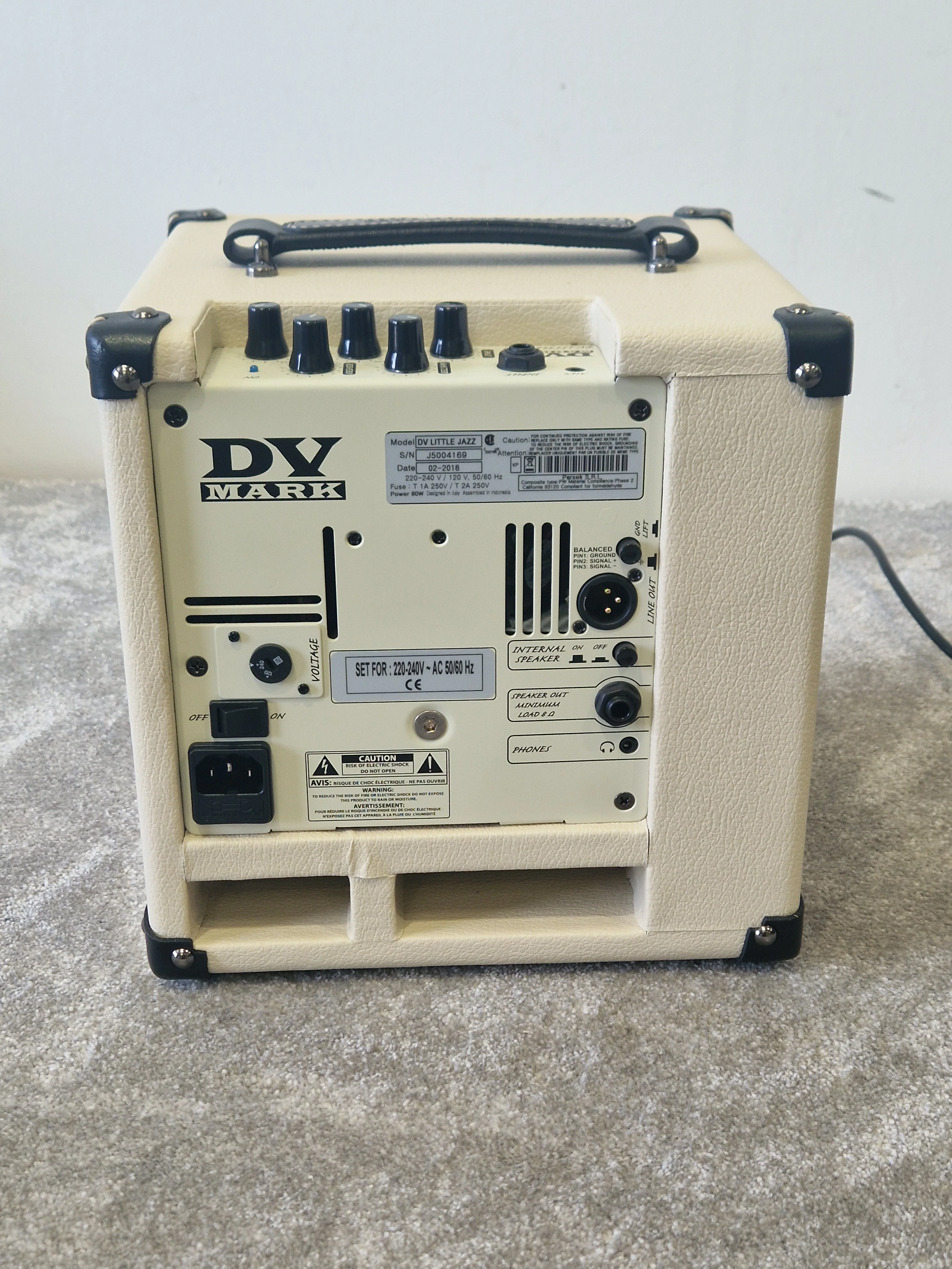 DV Mark Little Jazz 1x8" Combo Amp – Compact, Clean Tone for Jazz Guitar - Excellent - Image 2