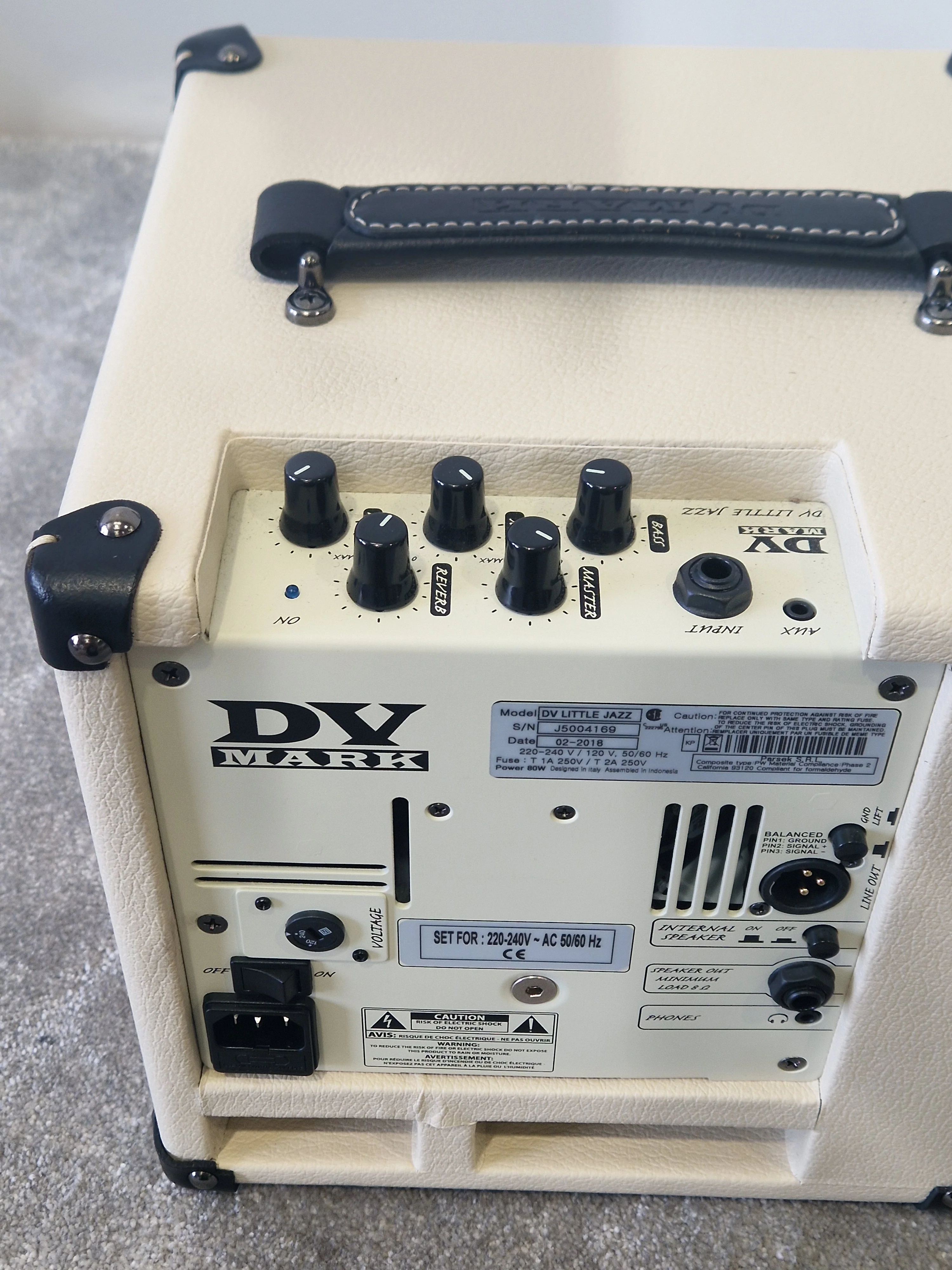 DV Mark Little Jazz 1x8" Combo Amp – Compact, Clean Tone for Jazz Guitar - Excellent - Image 5