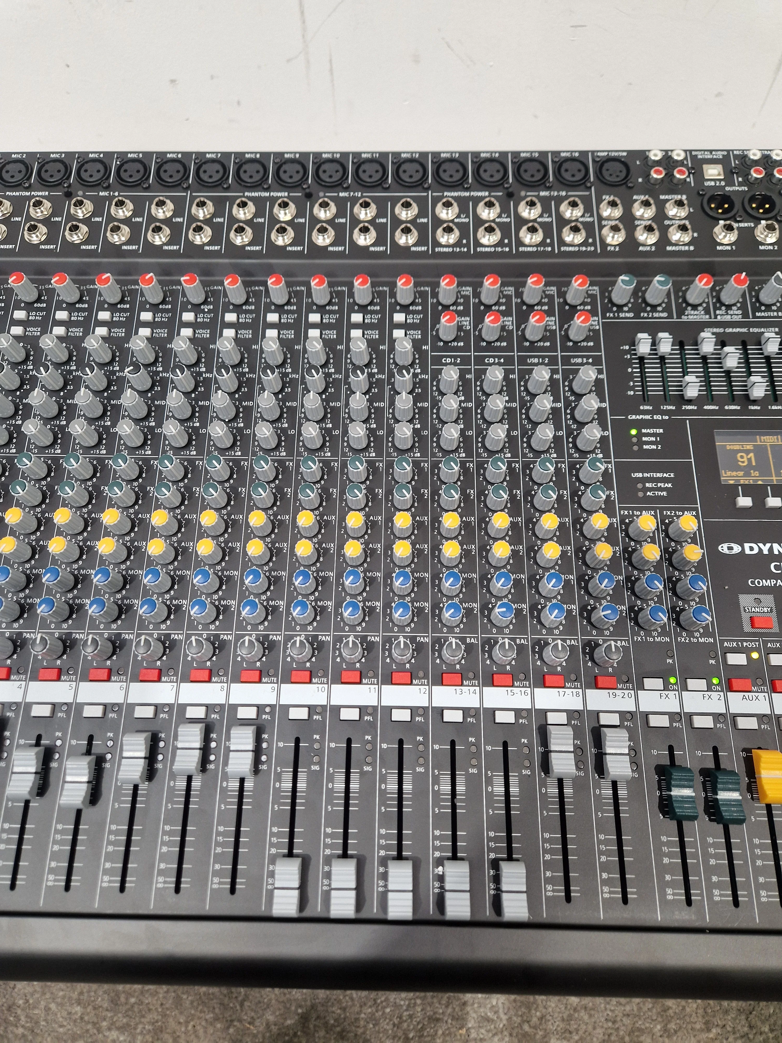 Dynacord CMS 1600 - 16-Channel Mixer, USB Audio Interface - Excellent w/ Original Box & Power Supply - Image 5