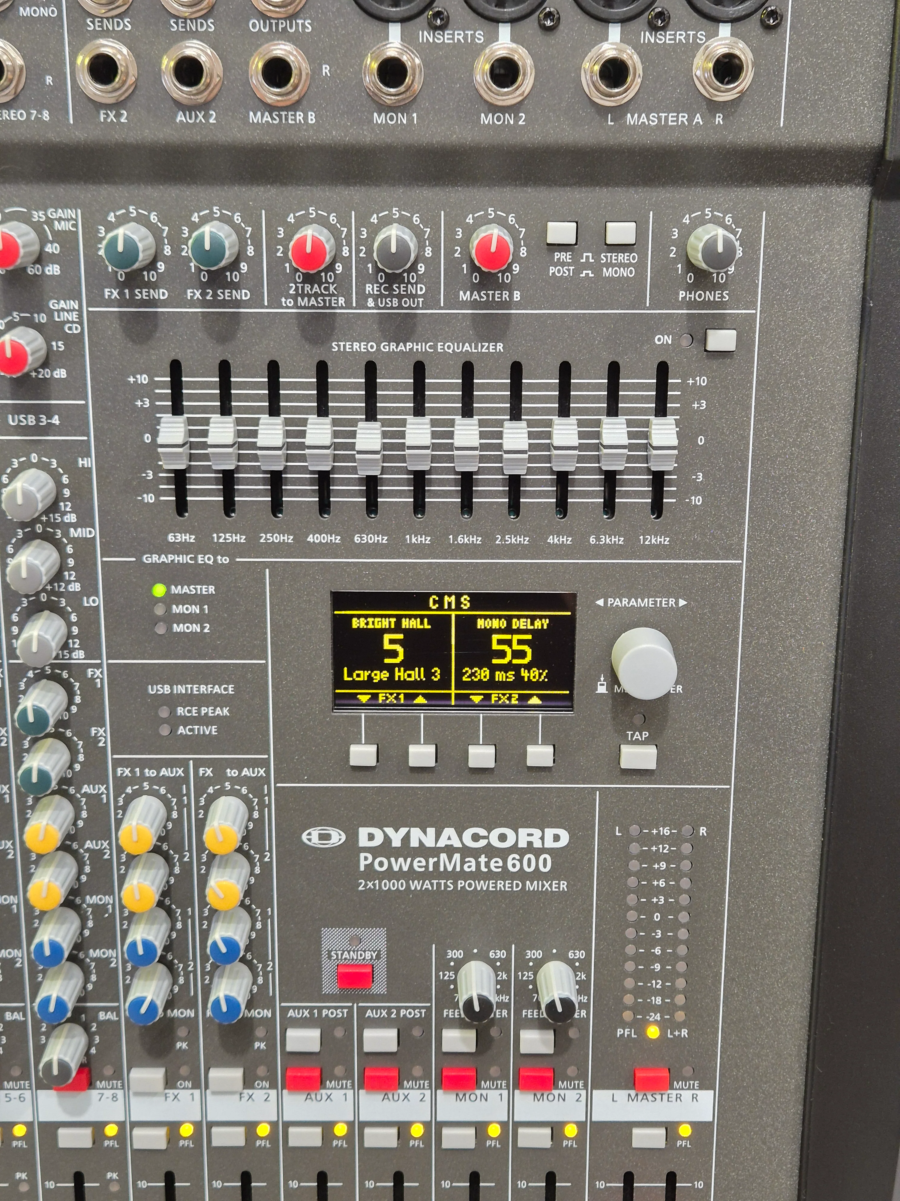Dynacord Power Mate PM600 - 6 Channels Compact Mixer - Excellent w/ Original Box - Image 3
