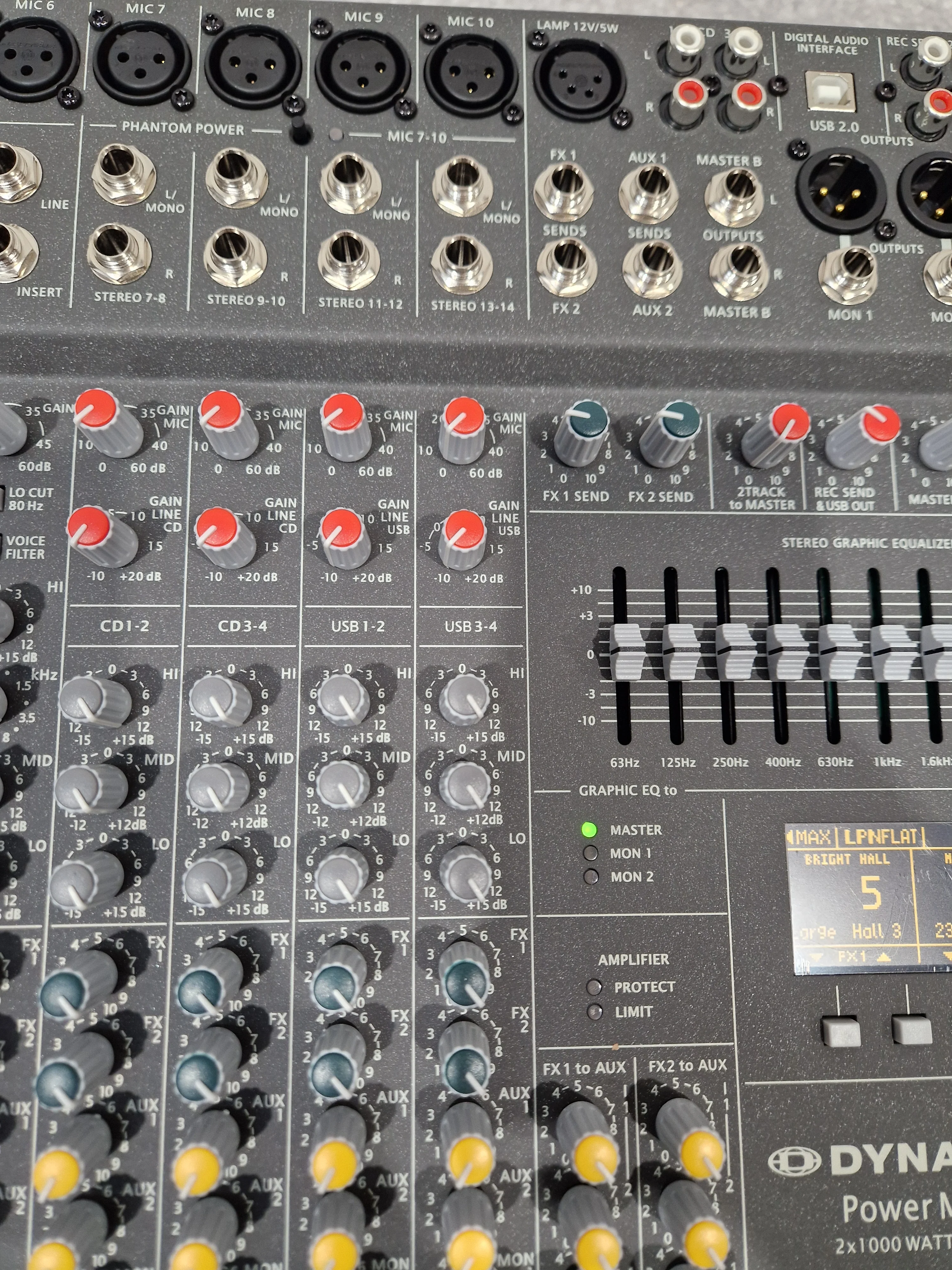 Dynacord Powermate 1000-3 – 10-Channel Powered Mixer – Excellent w/ Original Box - Image 14
