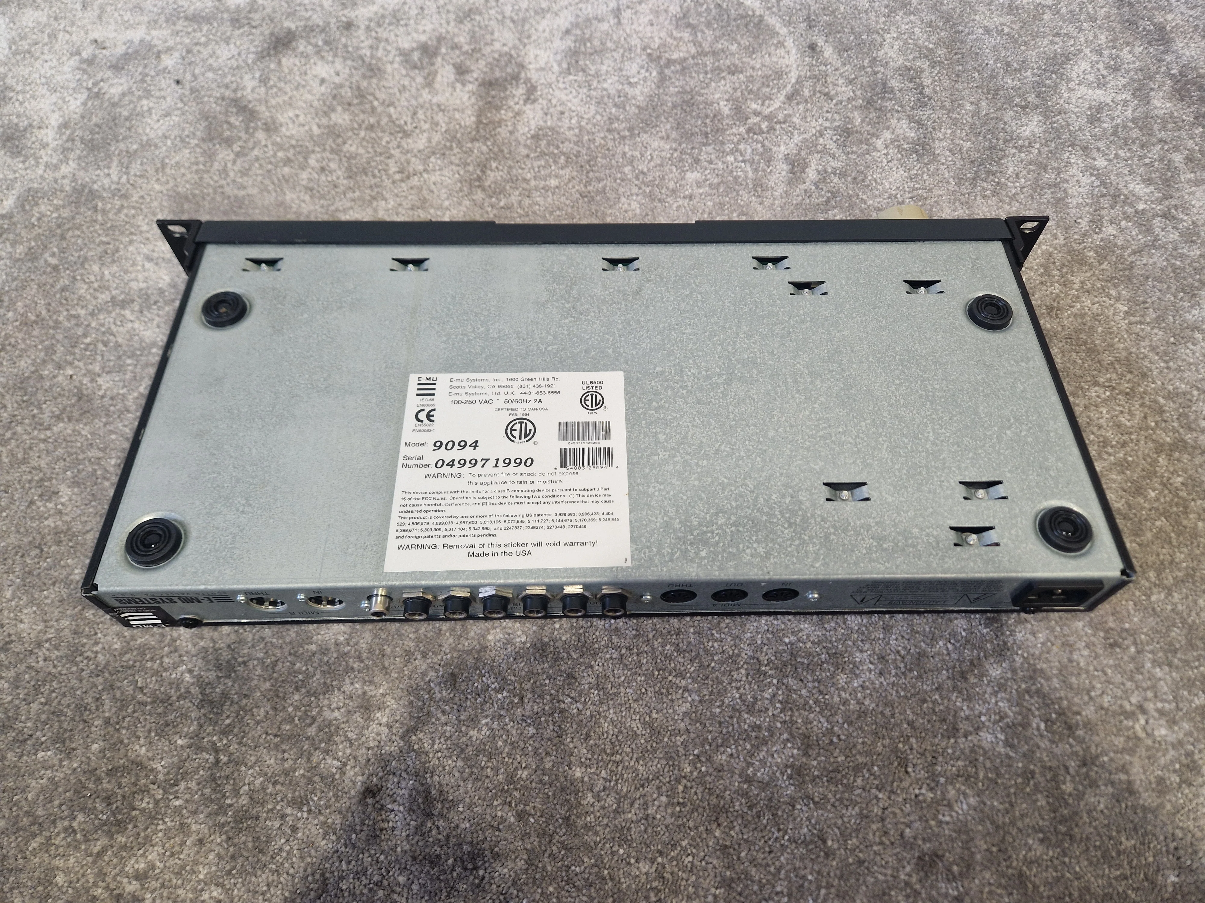 E-MU Proteus 2000 (9094) – Rackmount Synth Module – Very Good w/ Manual - Image 11