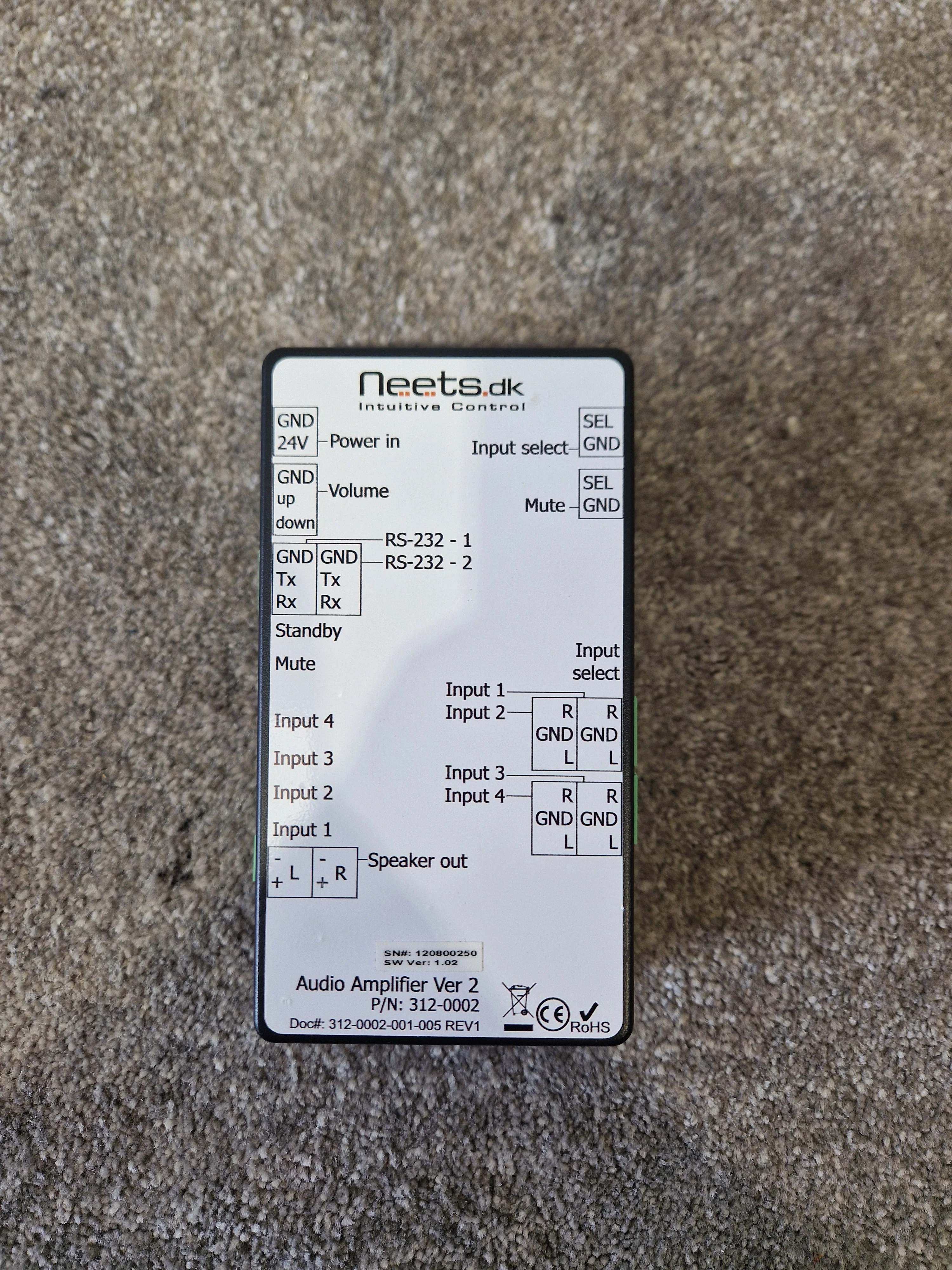 Neets Audio Amplifier Version 2 – Compact AV Control – STD-2425 AC Adapter – Excellent - Image 9