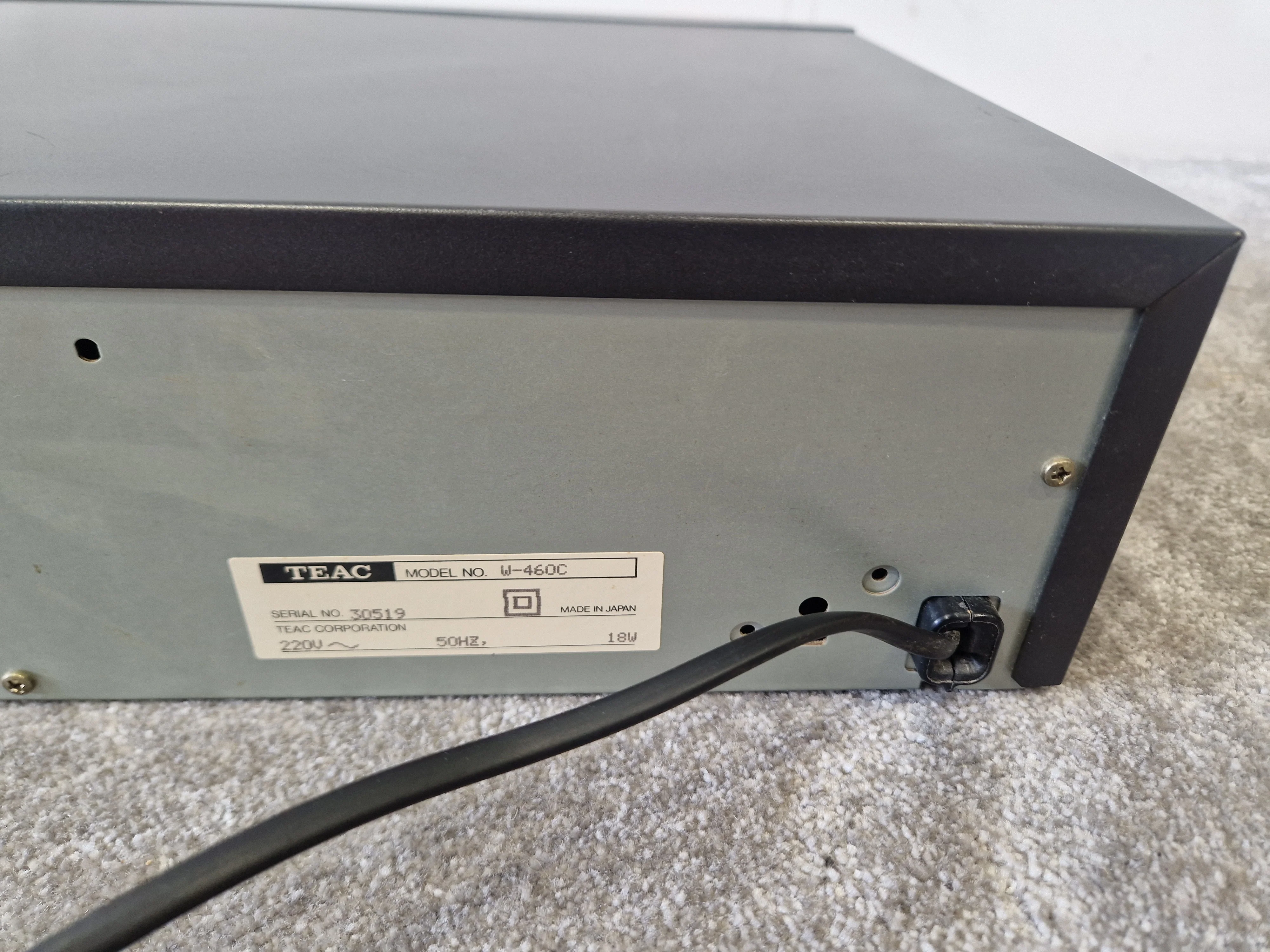 TEAC W-460C Double Cassette Deck – Auto Reverse – Very Good - Image 4