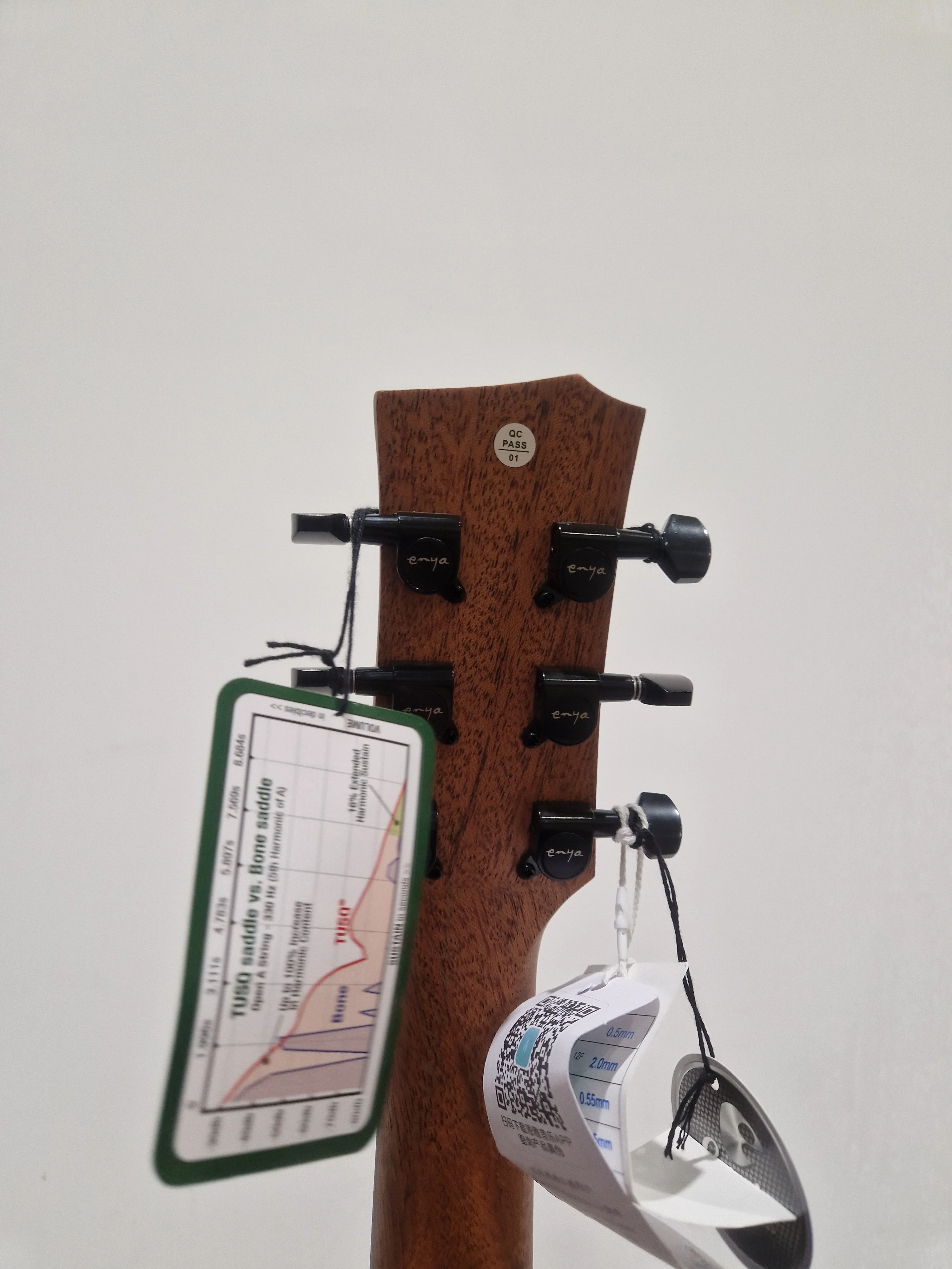Enya EB-X1 Pro Max 3/4 Electro-Acoustic Guitar - Rich Tonewood - Excellent w/ Soft Case & Guitar Accessories - Image 7
