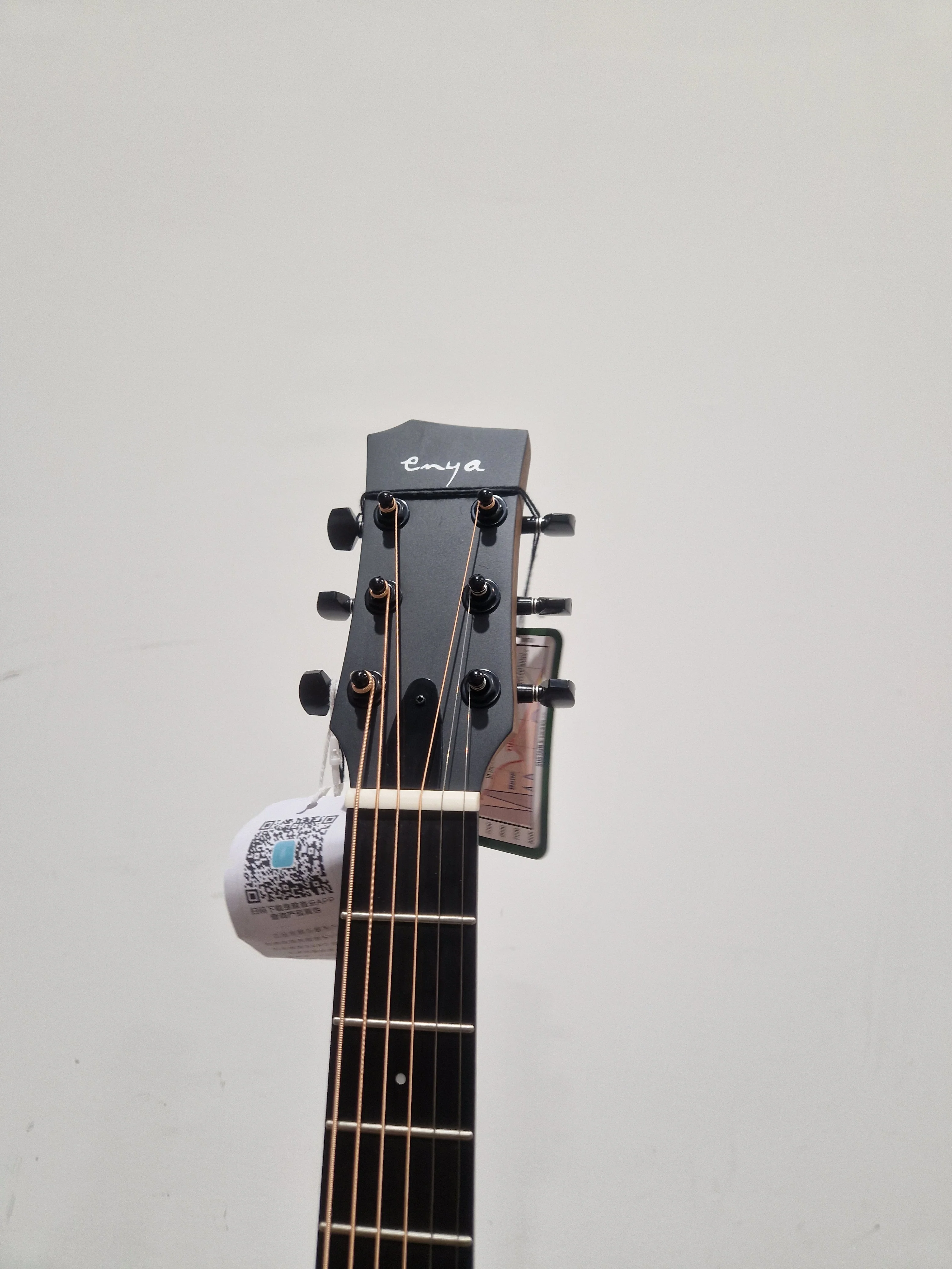 Enya EB-X1 Pro Max 3/4 Electro-Acoustic Guitar - Rich Tonewood - Excellent w/ Soft Case & Guitar Accessories - Image 8