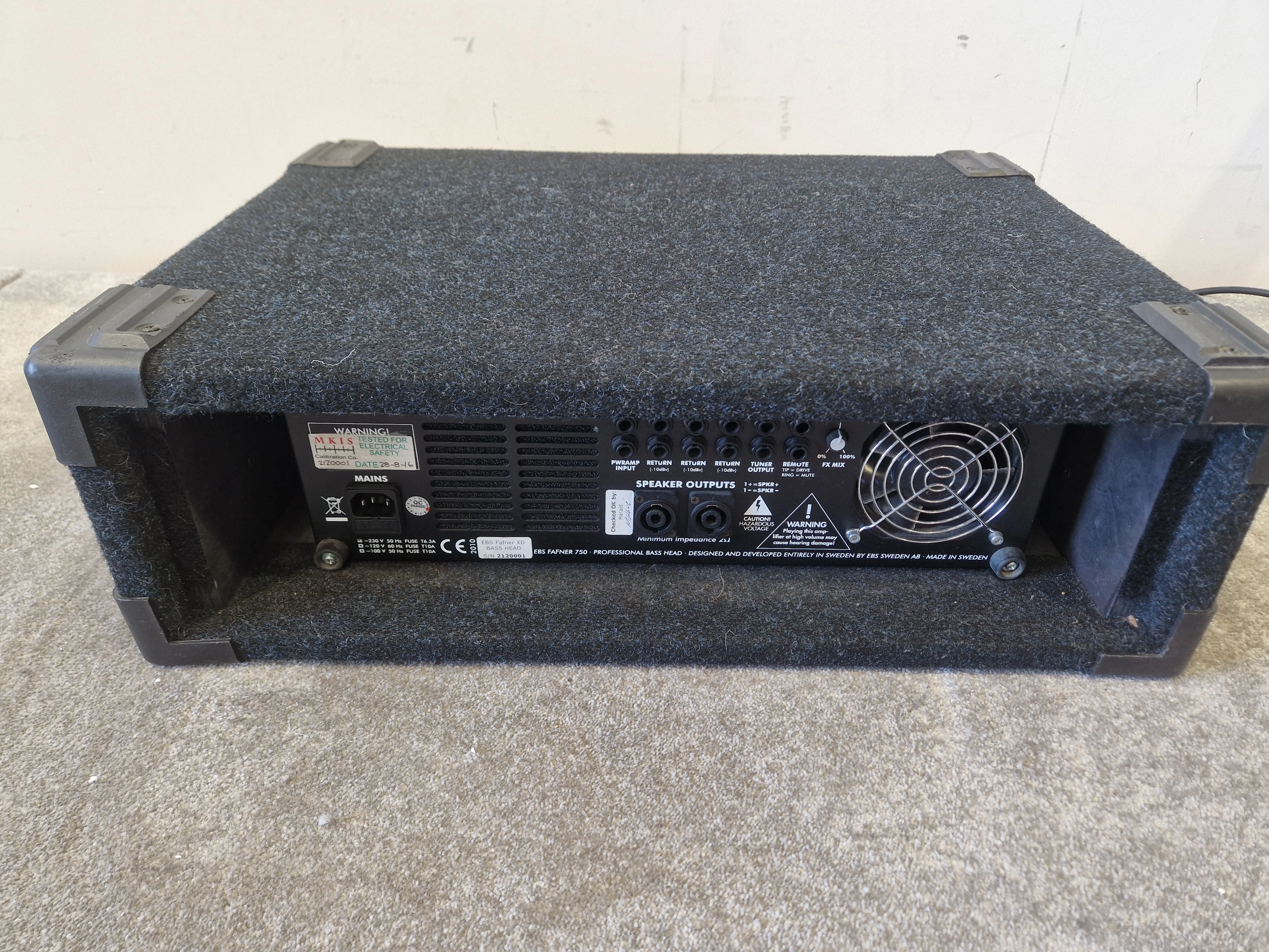 Ebs Fafner II Bass Amp 750w Output - High Power, Lightweight - Excellent w/ Manuals - Image 11