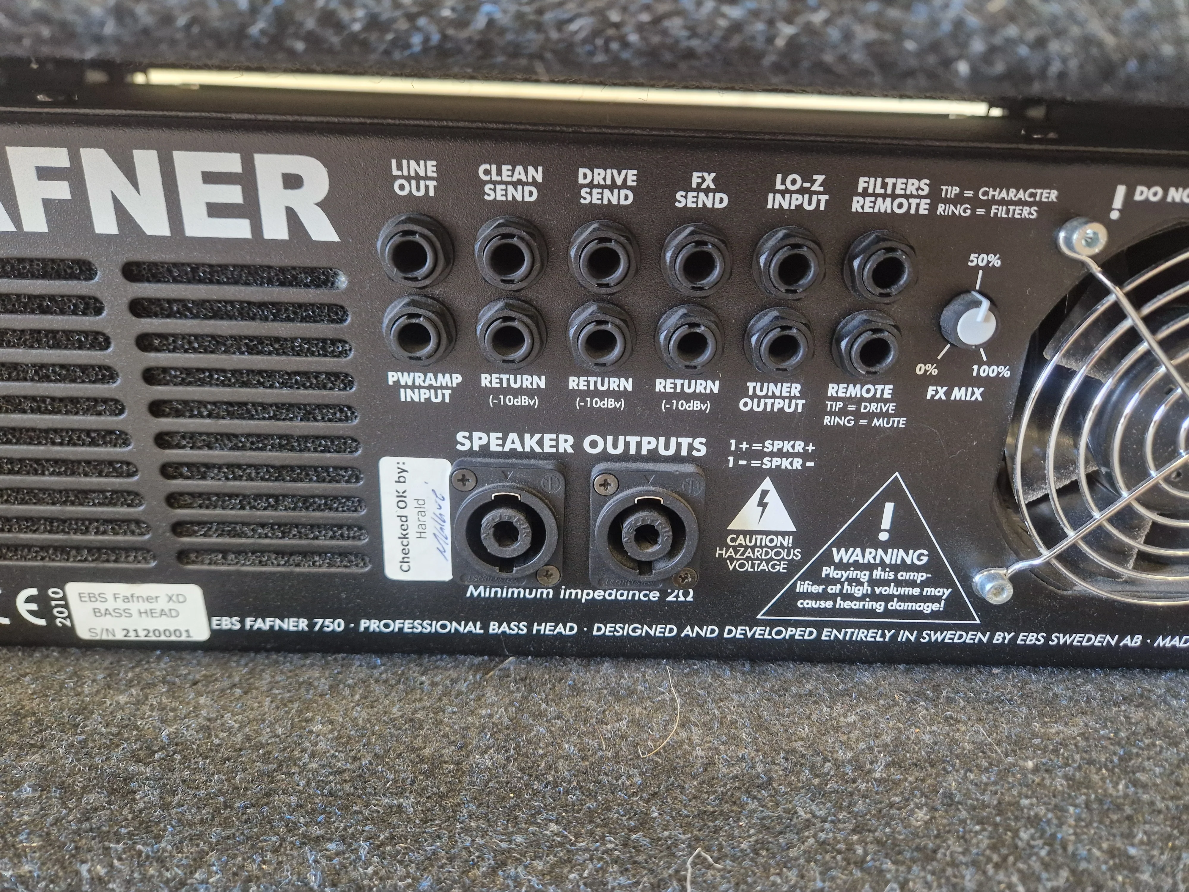 Ebs Fafner II Bass Amp 750w Output - High Power, Lightweight - Excellent w/ Manuals - Image 13