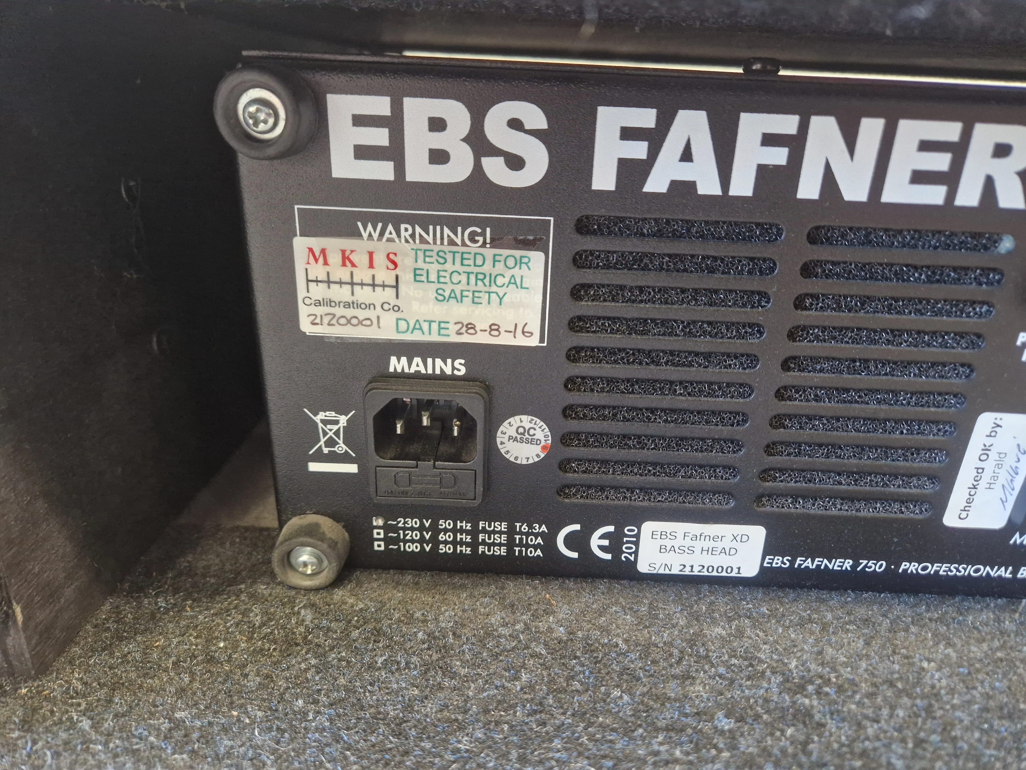 Ebs Fafner II Bass Amp 750w Output - High Power, Lightweight - Excellent w/ Manuals - Image 6