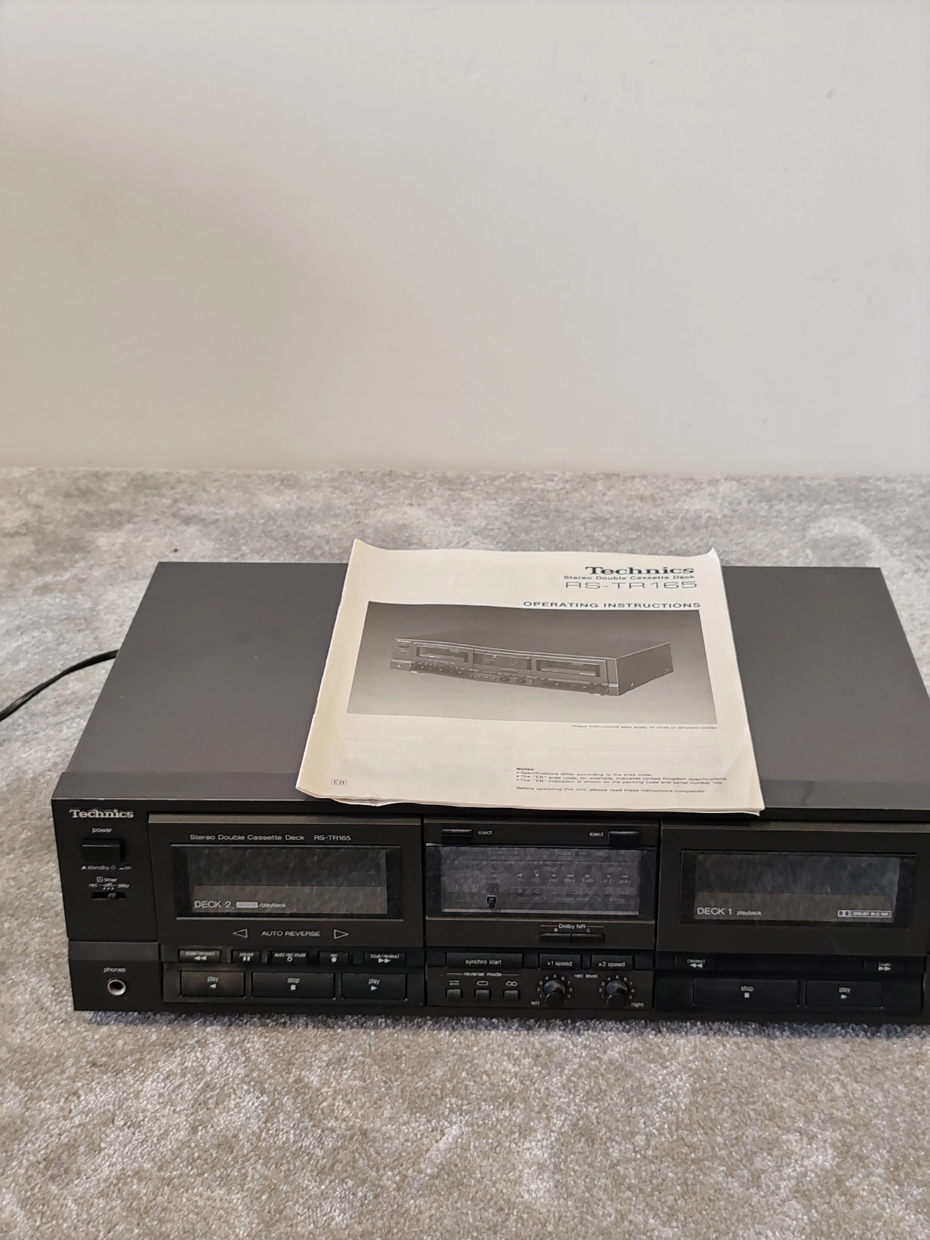 Technics RS-TR165 Stereo Double Cassette Deck – Very Good Condition - Image 10