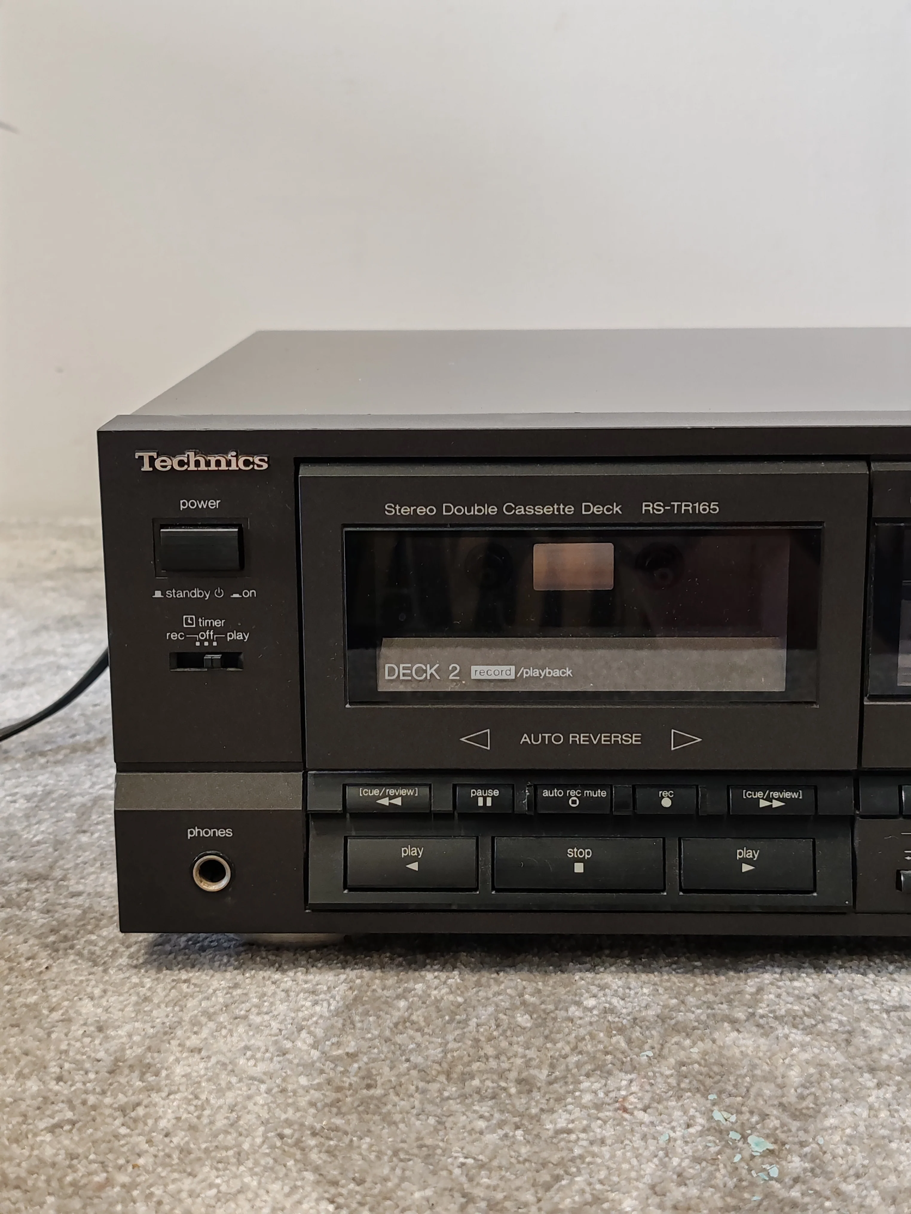 Technics RS-TR165 Stereo Double Cassette Deck – Very Good Condition - Image 2
