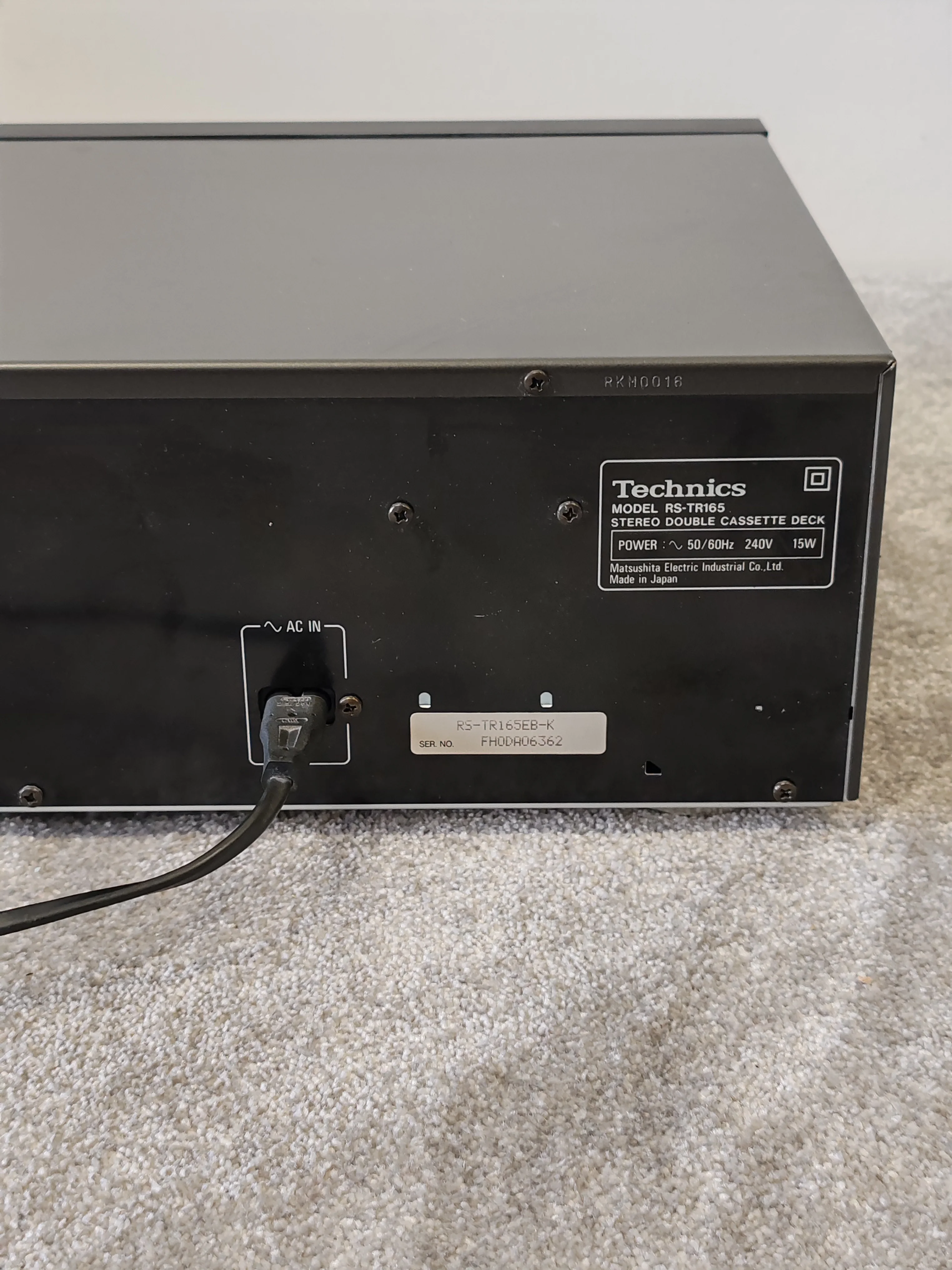 Technics RS-TR165 Stereo Double Cassette Deck – Very Good Condition - Image 6