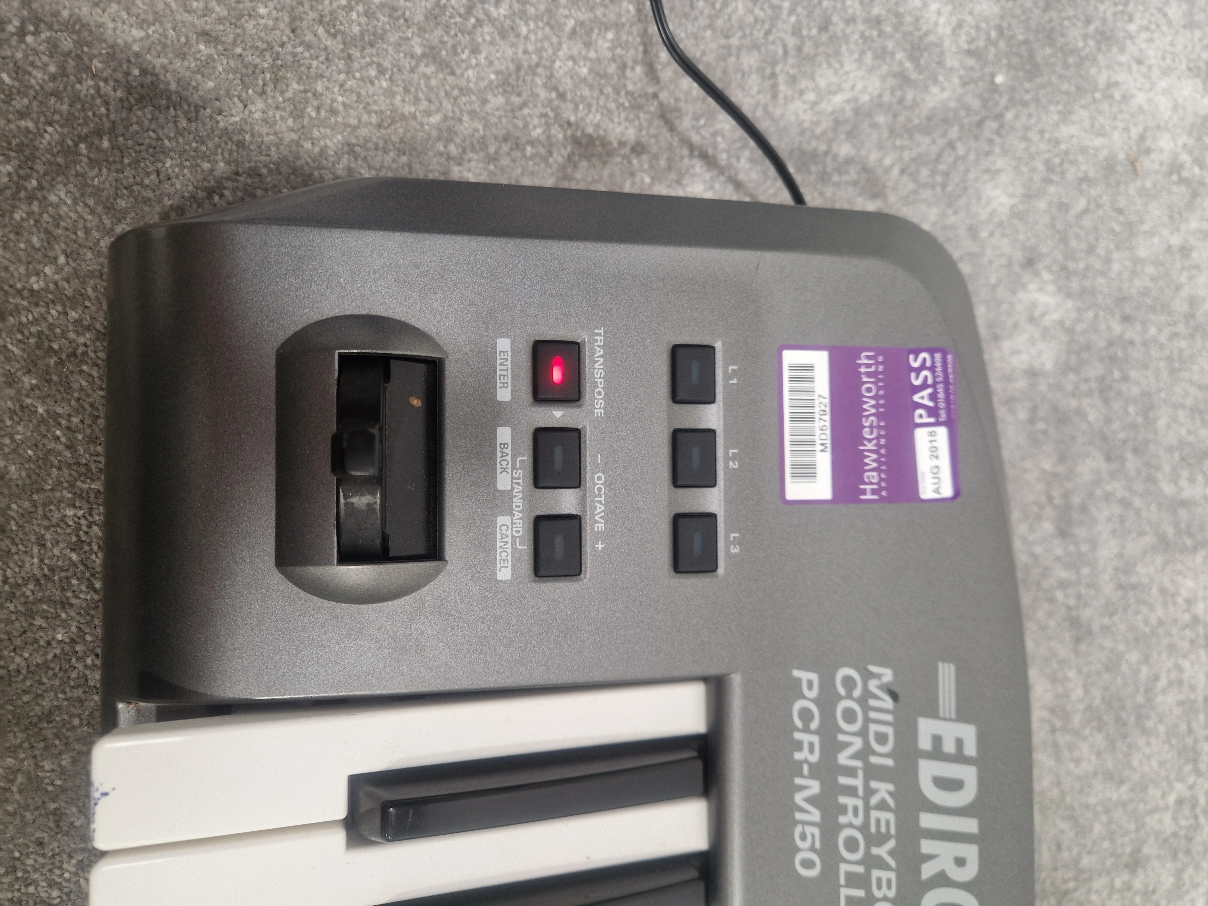 Edirol Pcr-m50 Keyboard - 49-Key MIDI Controller, USB Powered - Spares or Repair - Image 4