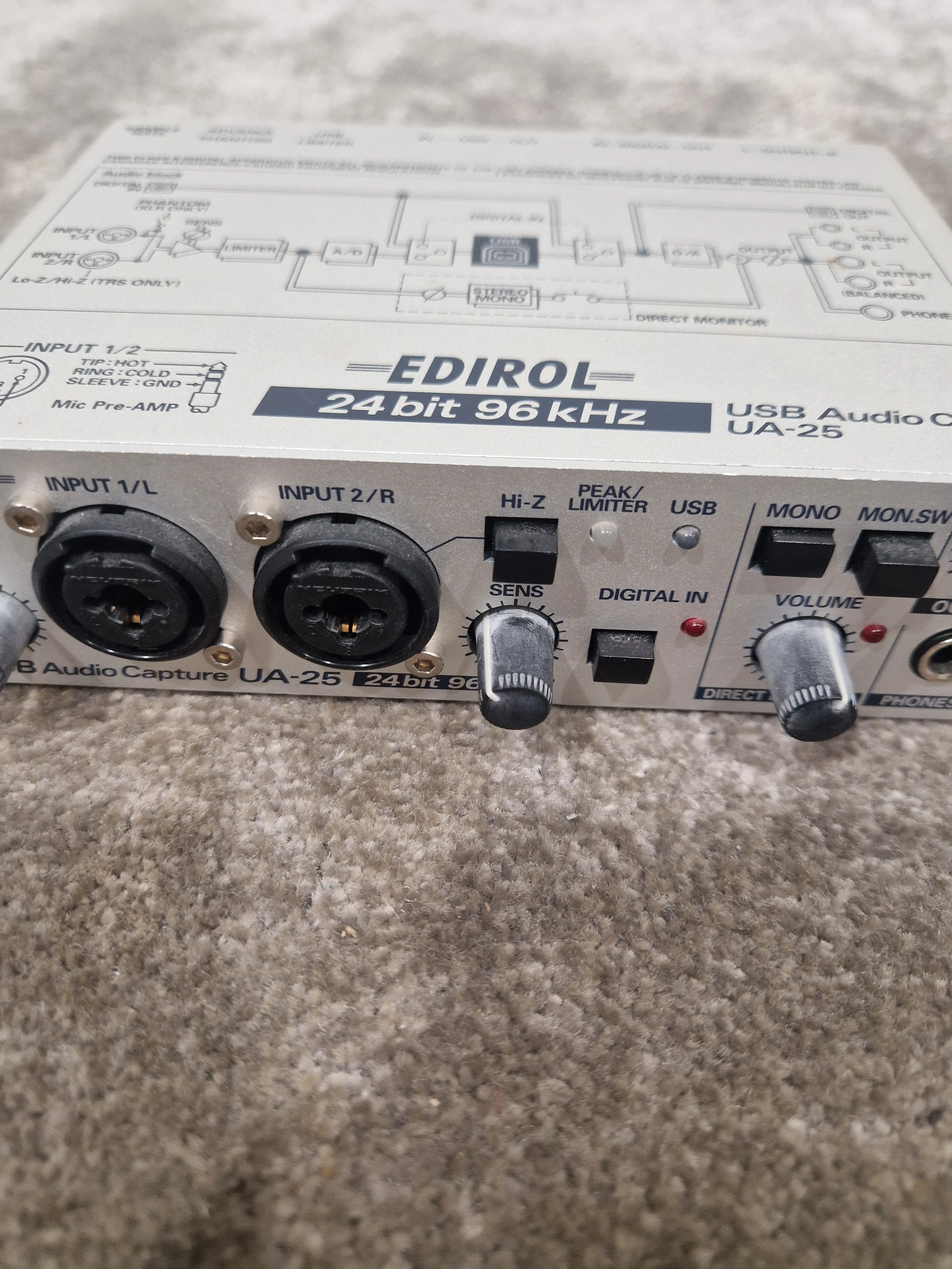 Edirol UA-25 - Audio Interface - SIlver – Audio Interface - Excellent - Image 3