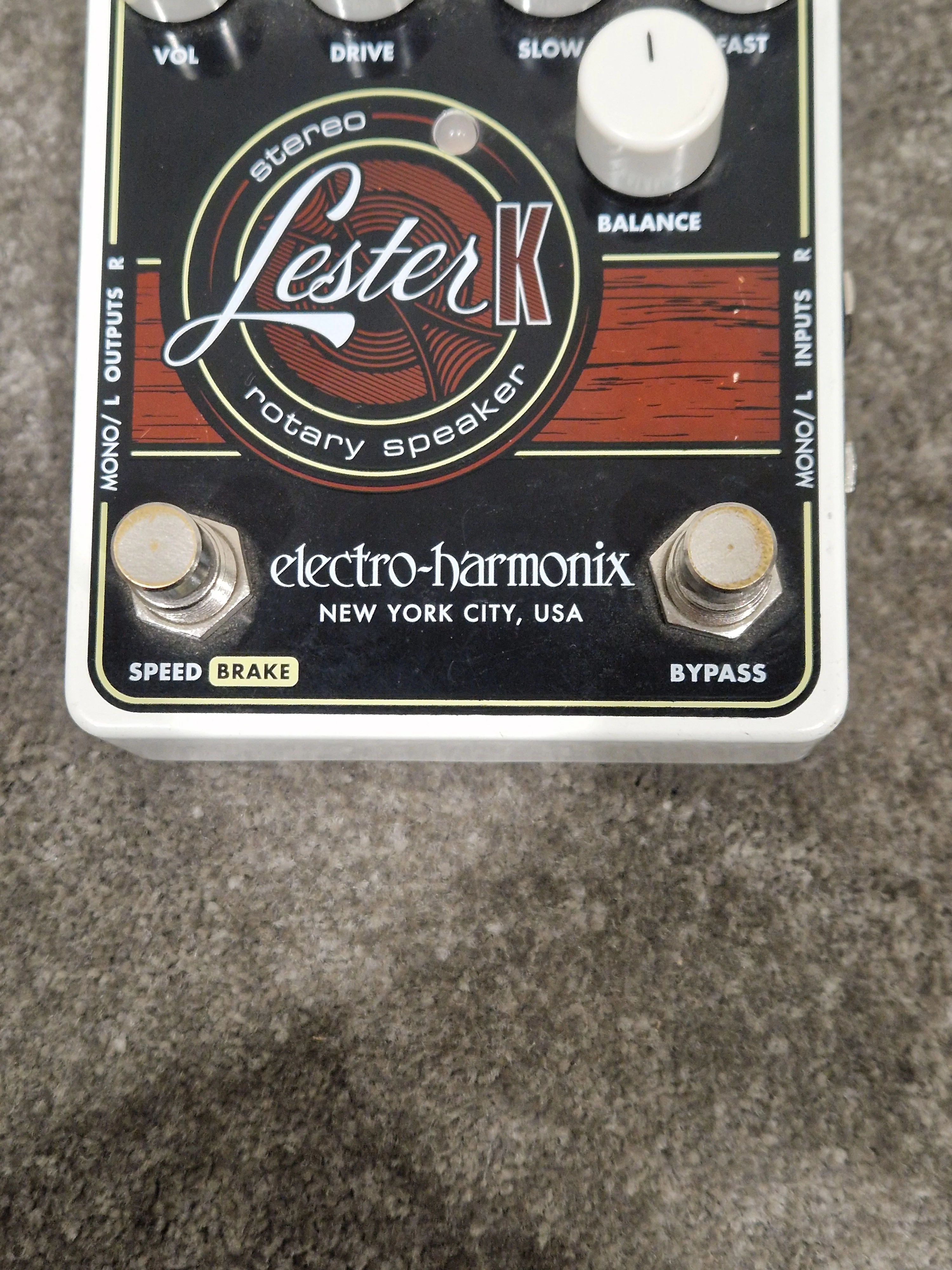 Electro Harmonix Lester K Stereo Rotary Speaker Effects Pedal - Warm Rotary Sound - Excellent w/ Power Supply - Image 2