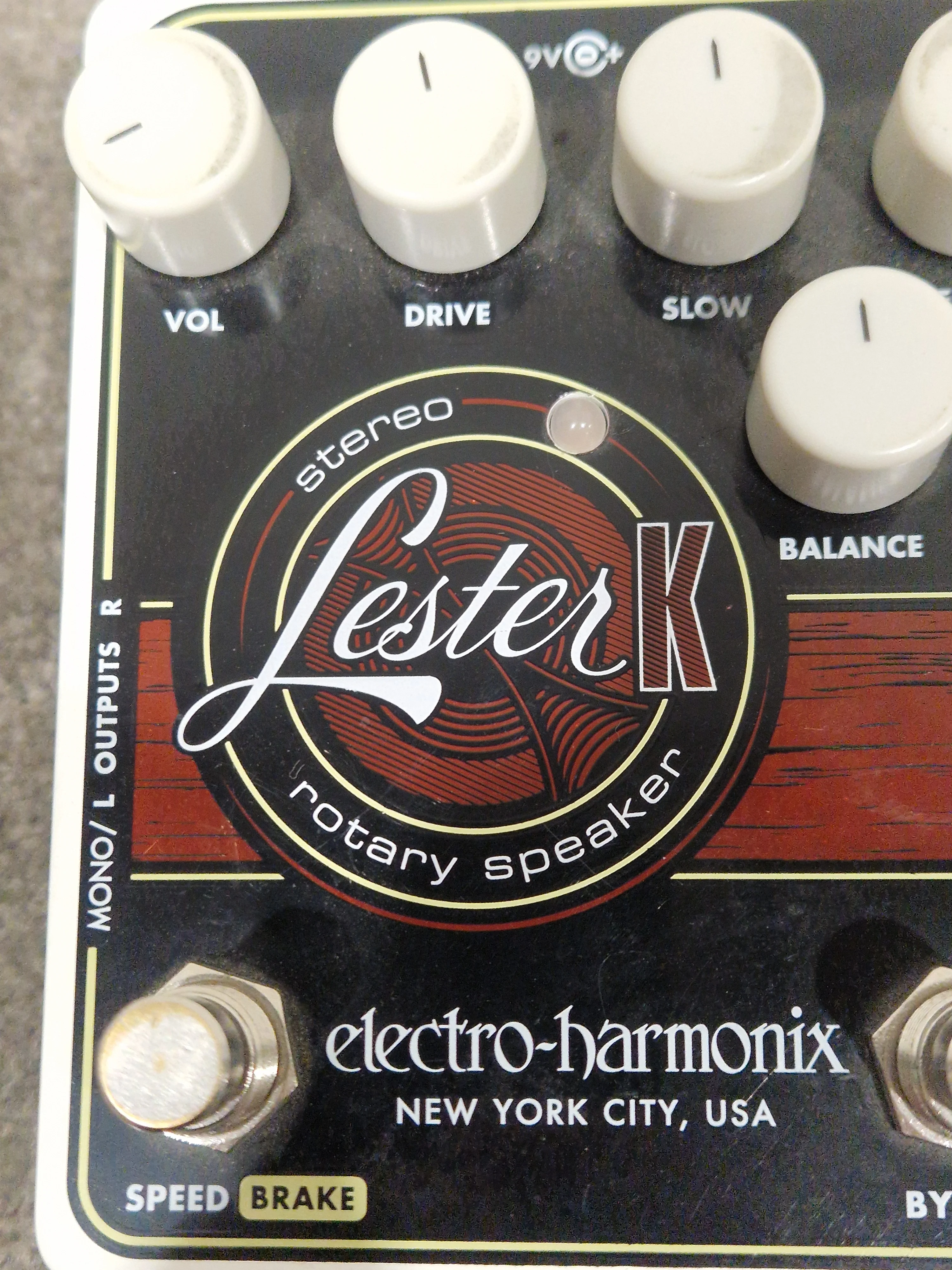 Electro Harmonix Lester K Stereo Rotary Speaker Effects Pedal - Warm Rotary Sound - Excellent w/ Power Supply - Image 4