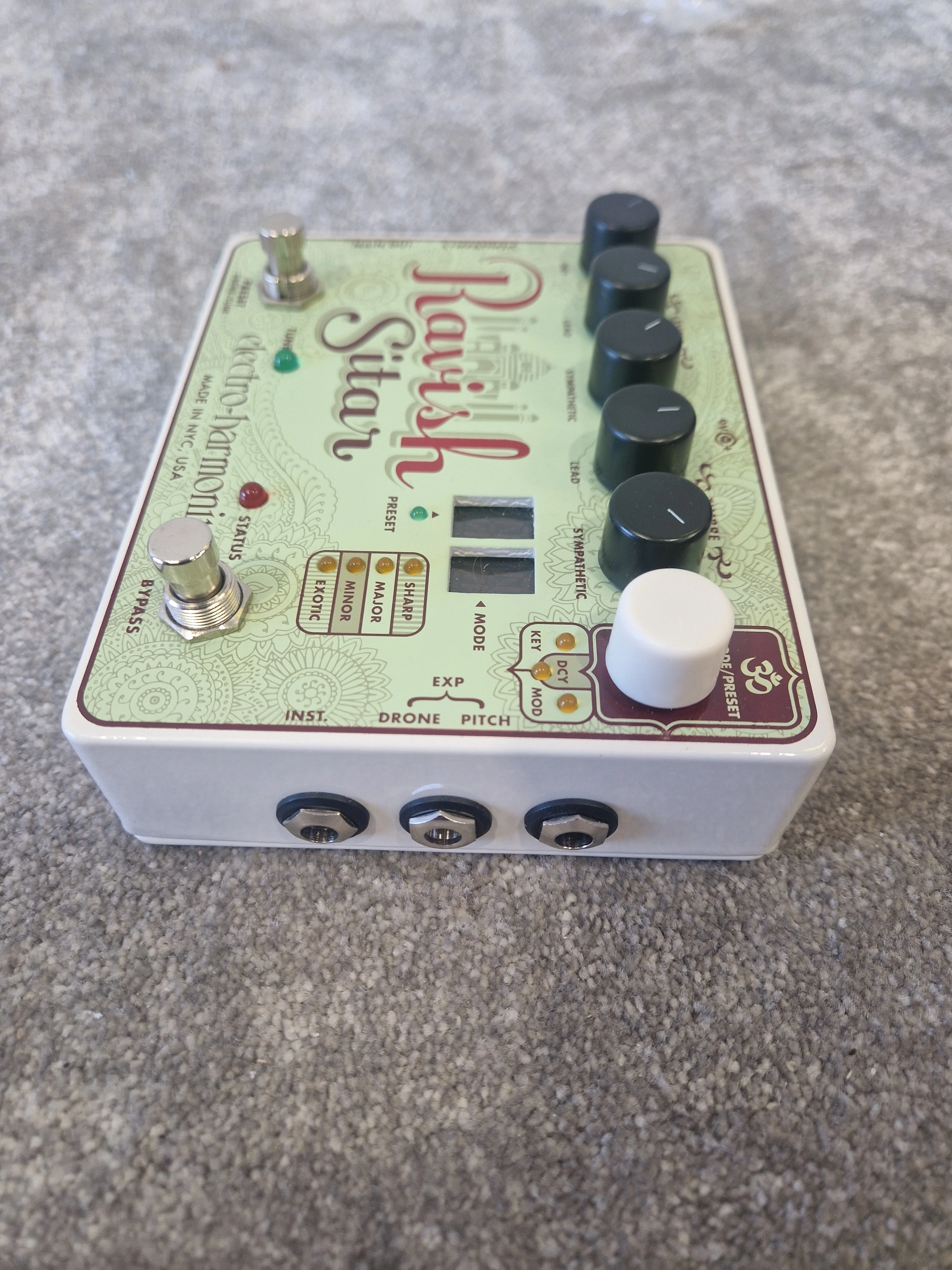Electro-Harmonix Ravish Sitar Pedal – Polyphonic Sitar Emulator – Excellent w/ Manual & Original Box - Image 4