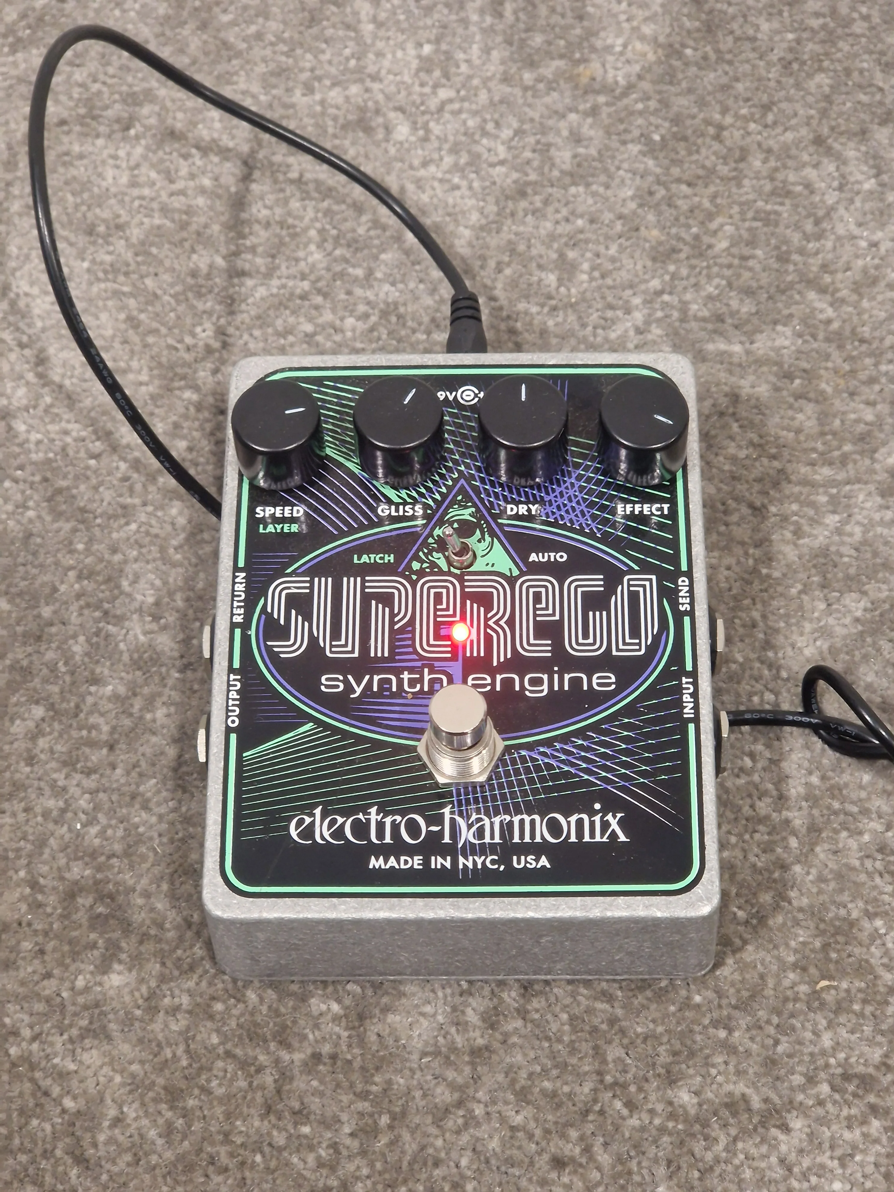 Electro Harmonix Superego - Synth Engine Effects Pedal - Excellent w/ Original Box & Power Supply - Image 11