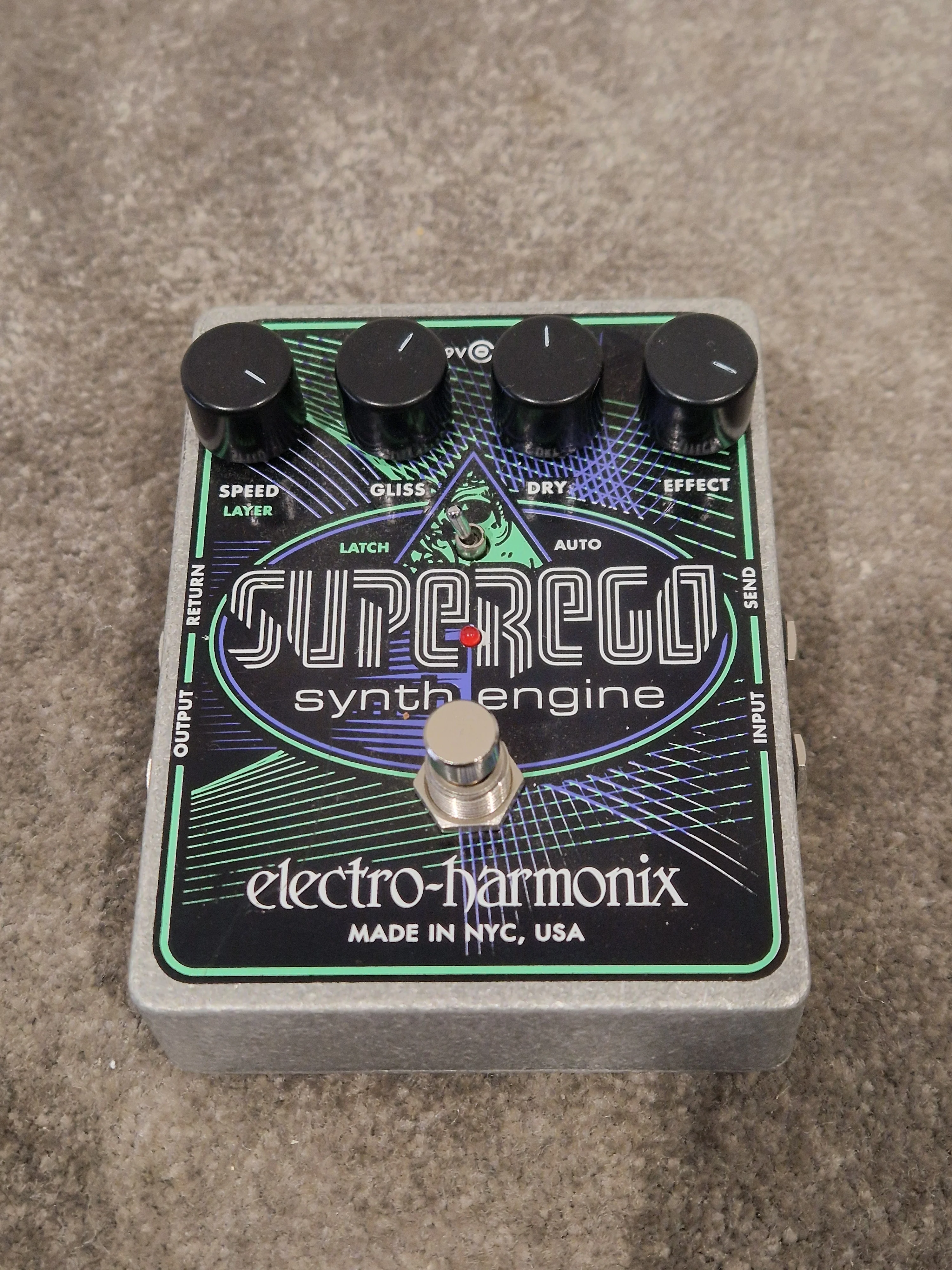 Electro Harmonix Superego - Synth Engine Effects Pedal - Excellent w/ Original Box & Power Supply - Image 8