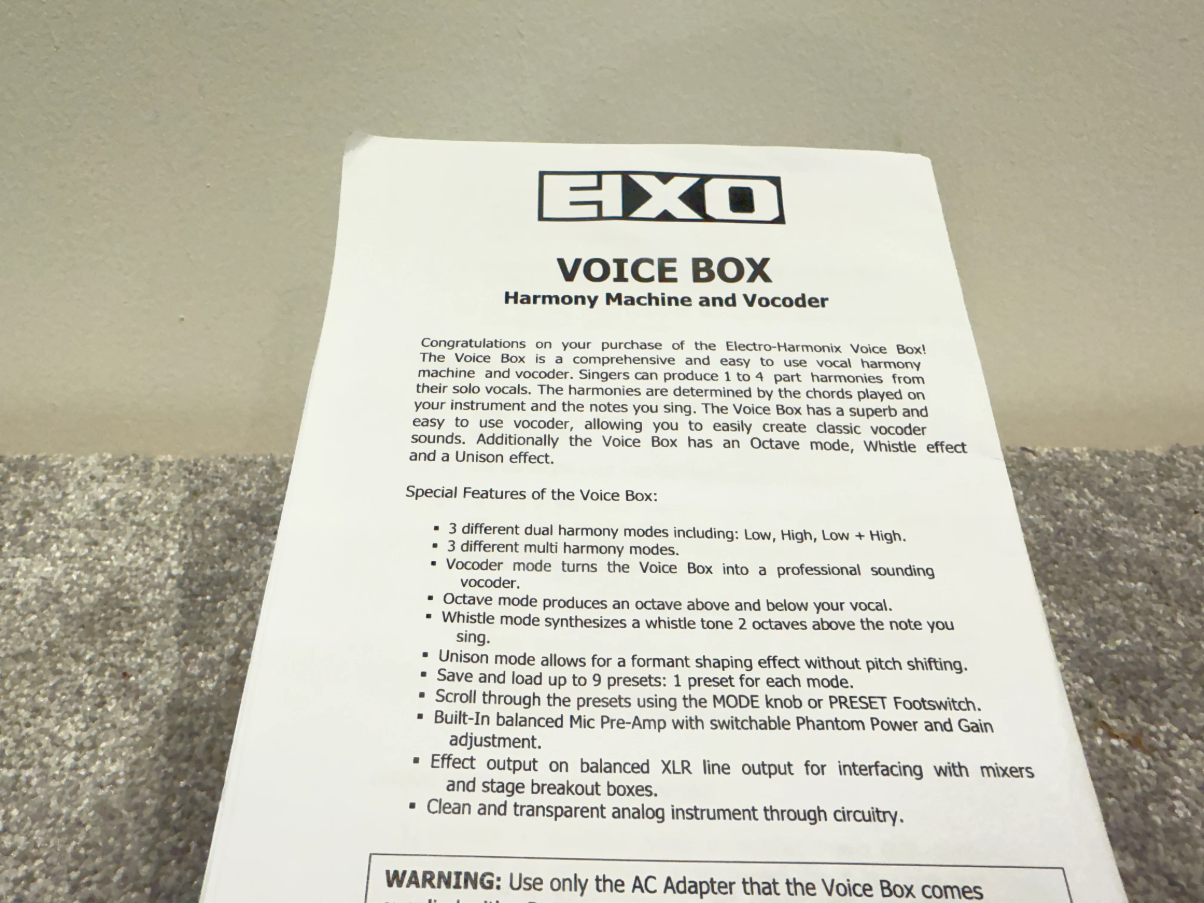 Electro-Harmonix Voice Box - Harmony Machine and Vocoder Pedal - Image 2