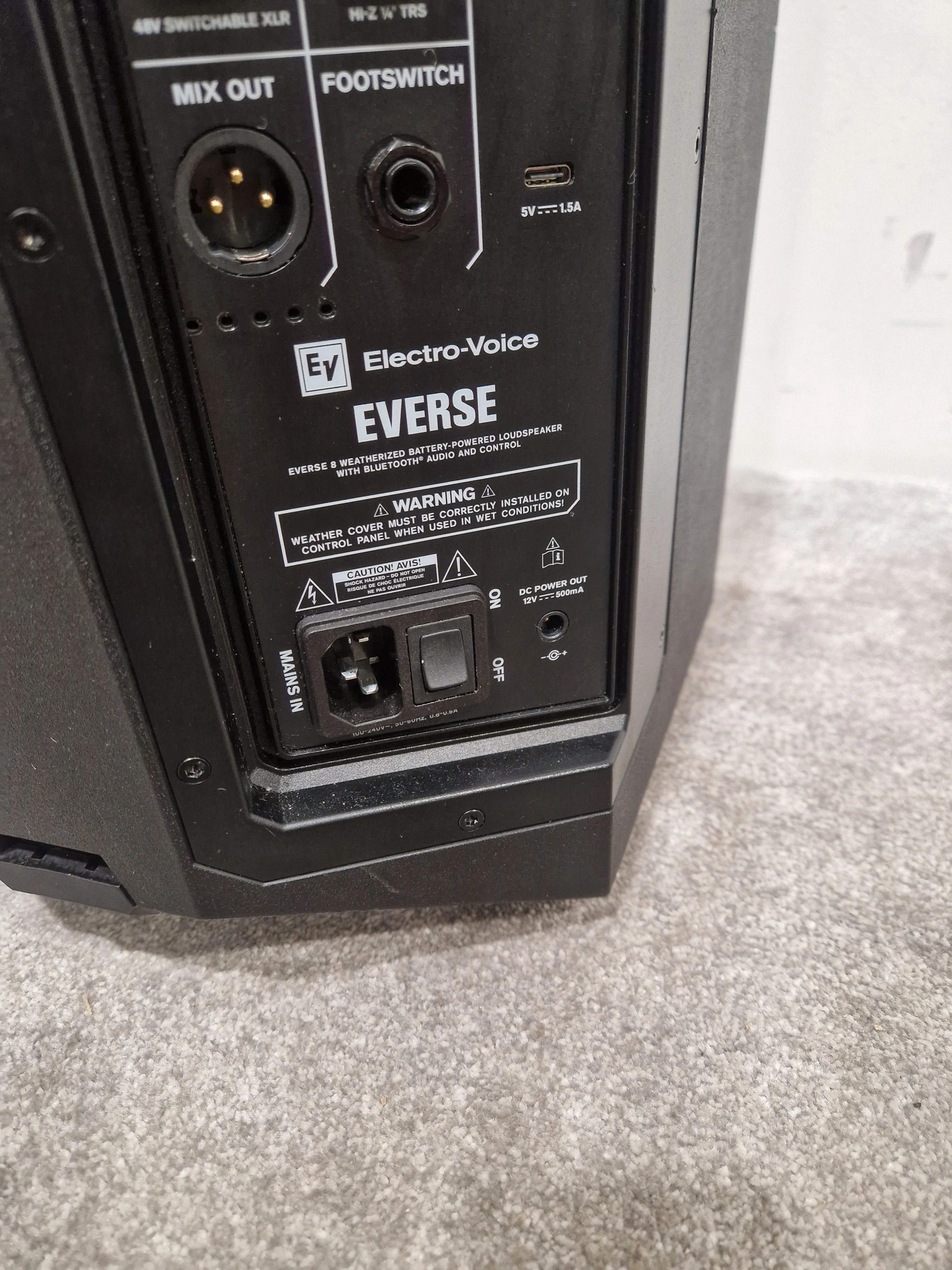 Electro-voice Everse 8 - PA Speaker - Black – PA Speaker - Excellent w/ Soft Case - Image 20