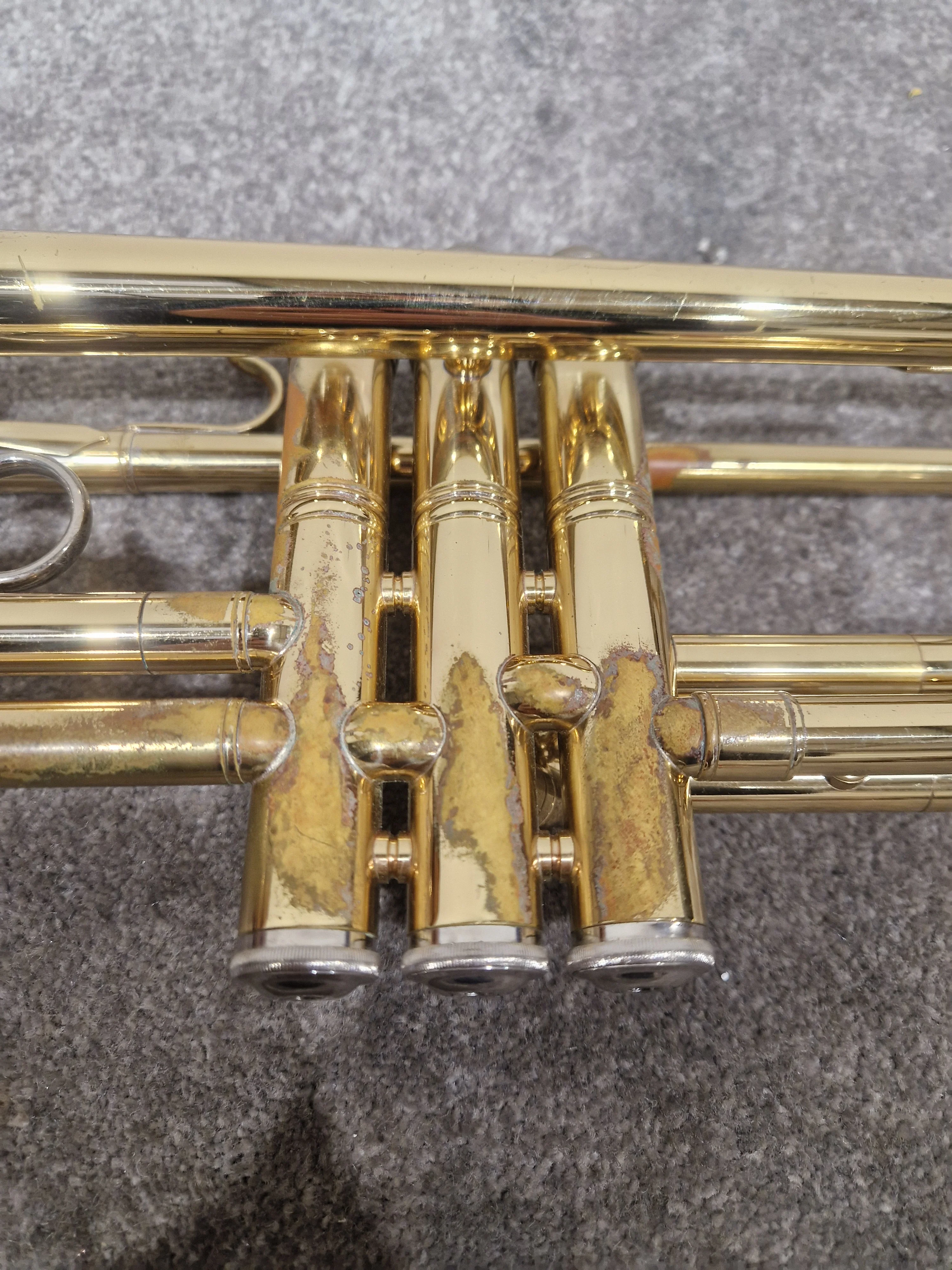 Elkhart Series 2 Vintage Brass Trumpet - Well-Preserved Craftsmanship - Good w/ Hard Case - Image 14