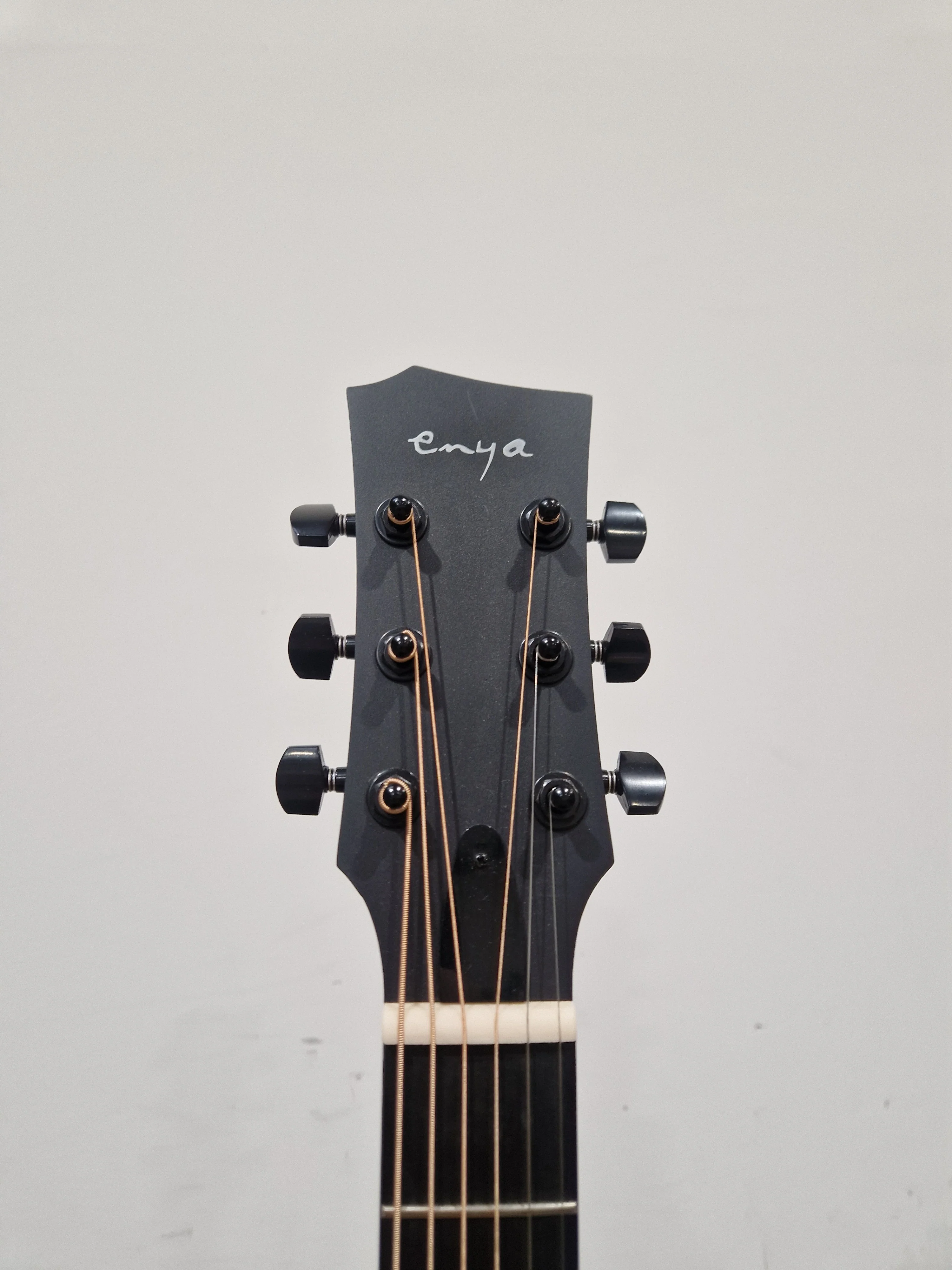 Enya EA-X1-PRO Sunburst Acoustic Guitar - Premium Solid Top - Excellent w/ Soft Case & Guitar Accessories - Image 5
