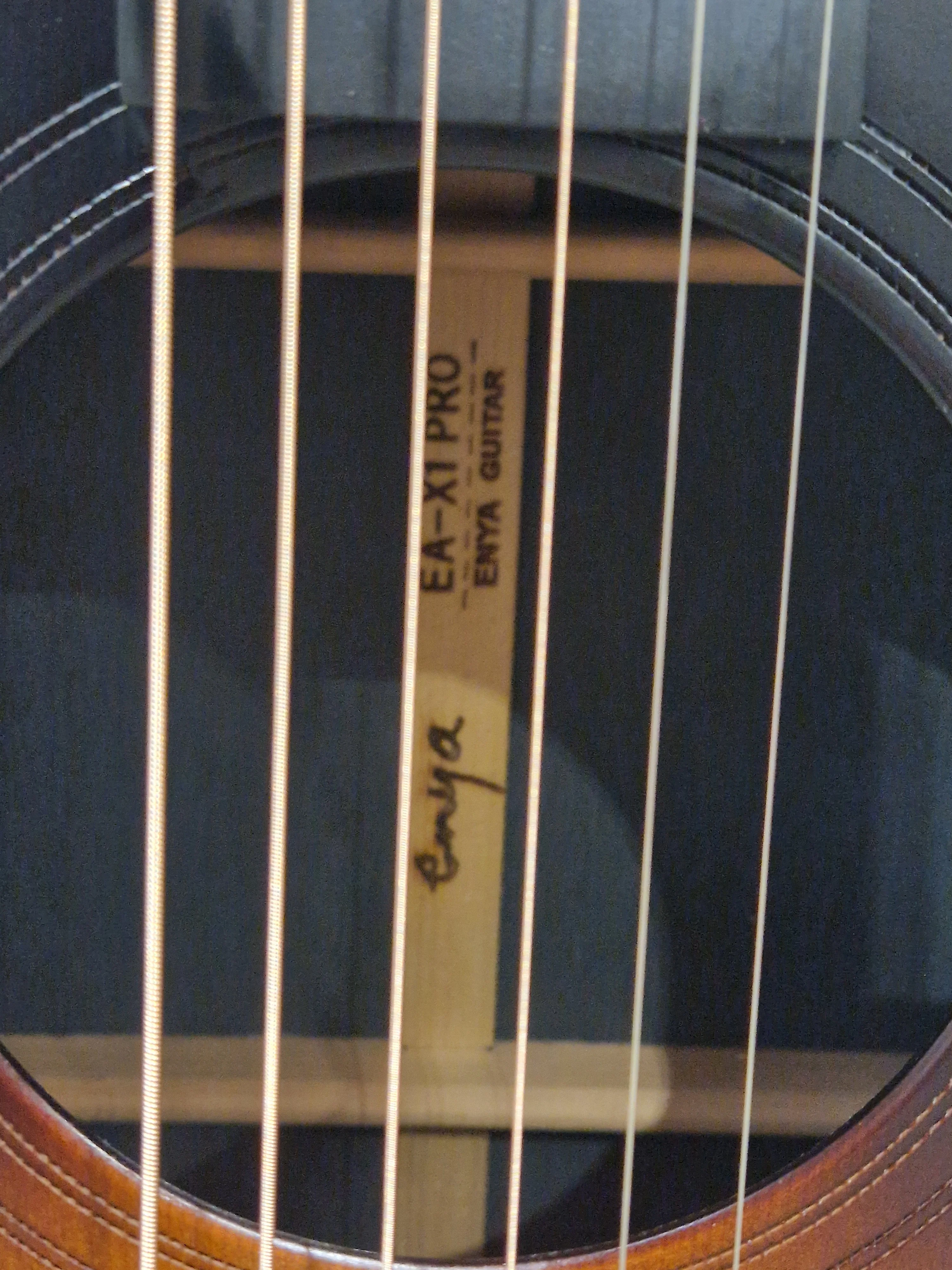 Enya EA-X1-PRO Sunburst Electro-Acoustic Guitar - Premium Tonewoods - Excellent w/ Soft Case & New Strings & Guitar Cable - Image 24