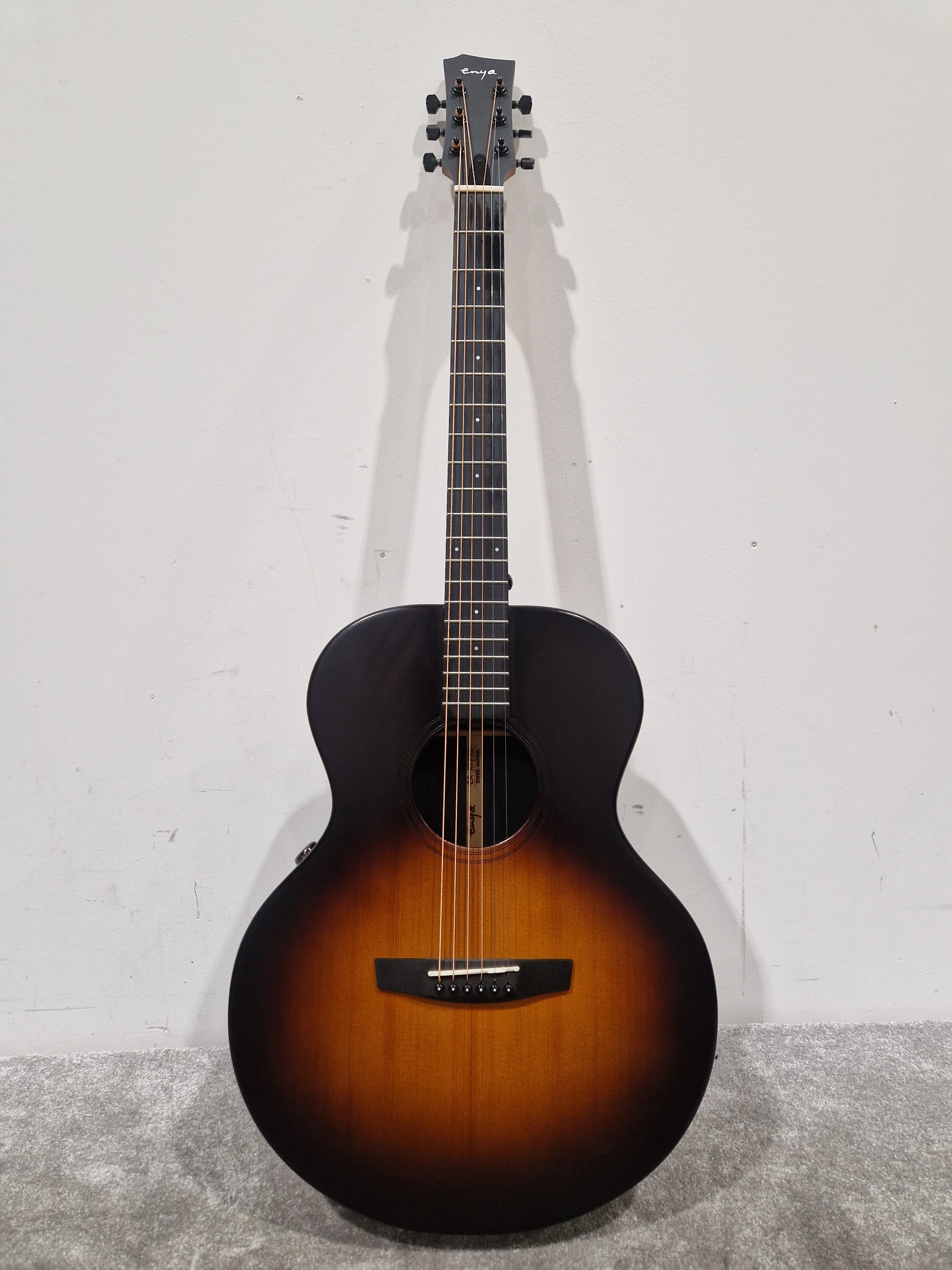 Enya EA-X1-PRO Sunburst Electro-Acoustic Guitar - Premium Tonewoods - Excellent w/ Soft Case & New Strings & Guitar Cable - Image 3