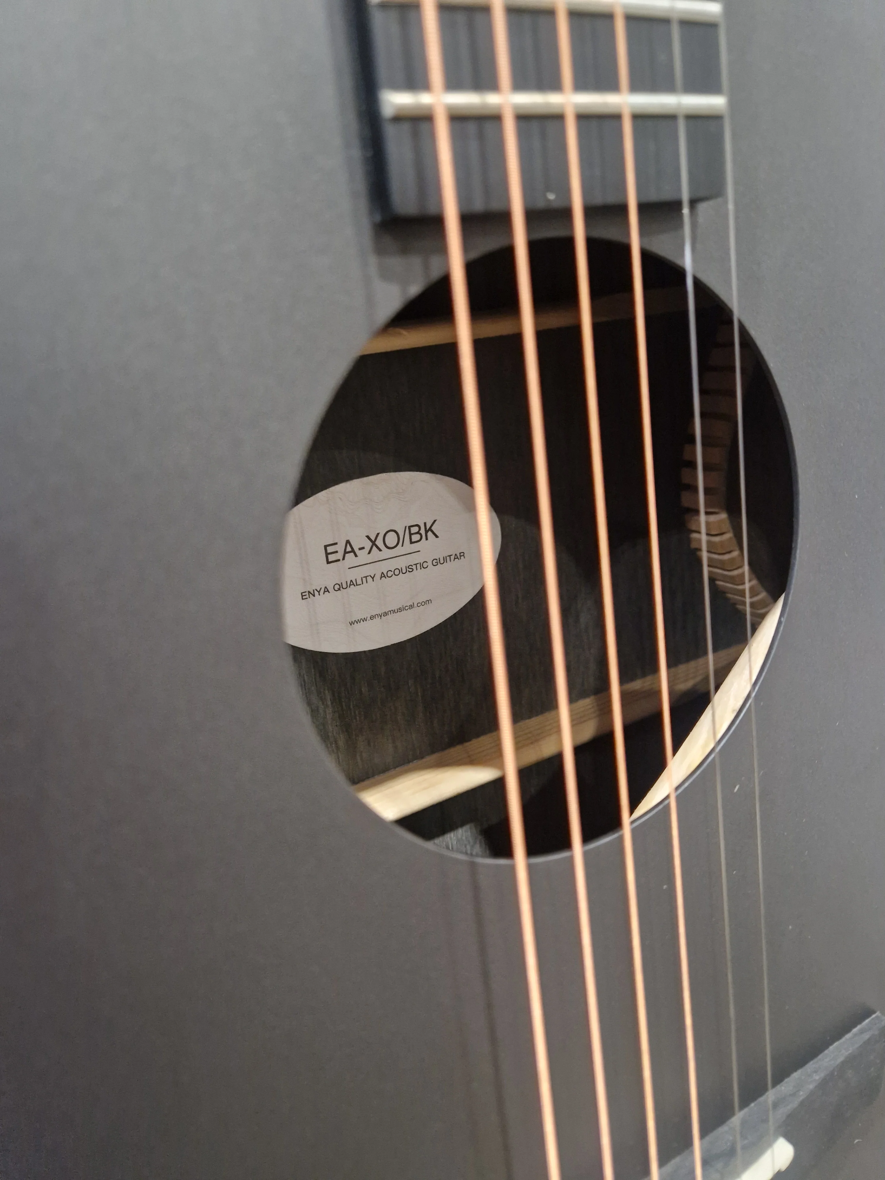 Enya EA-XO-BK - Acoustic Guitar - Mint w/ Soft Case & Tags - Image 3