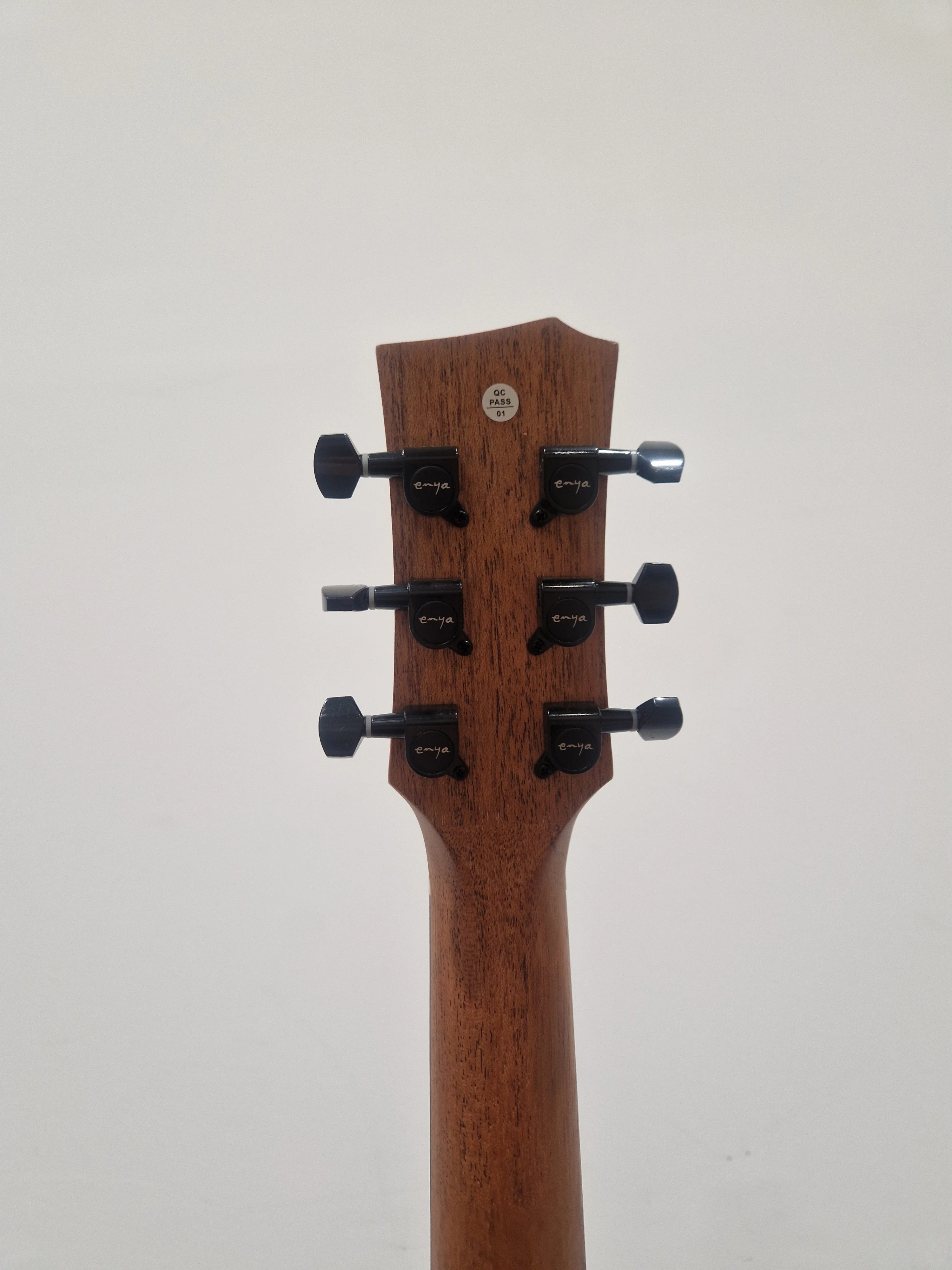 Enya EA-XO-BLK Black Acoustic Guitar - Premium Sound Quality - Excellent w/ Soft Case - Image 3