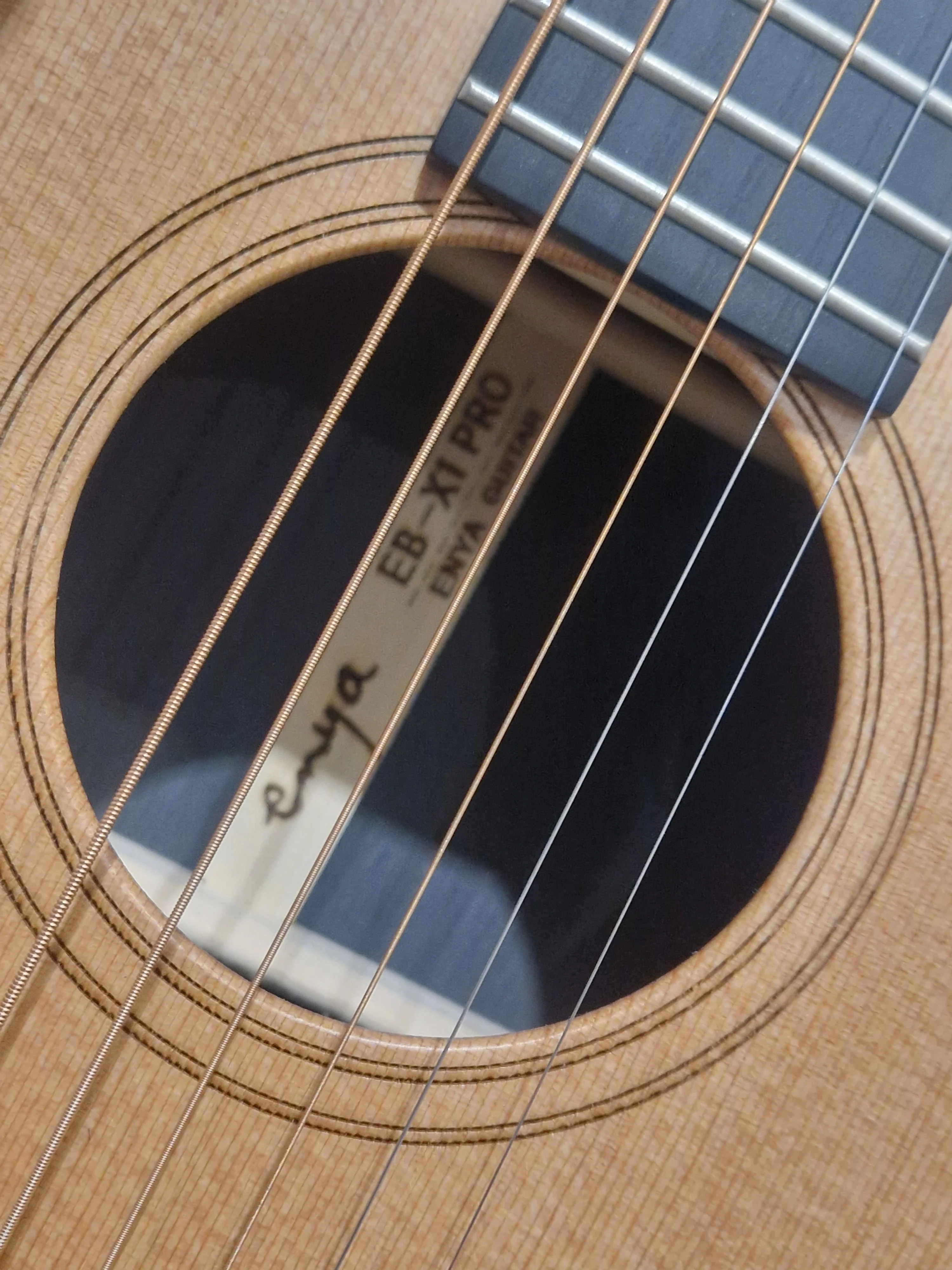 Enya EB-X1-PRO Natural 1/2 Acoustic Guitar - Compact Travel Size - Excellent w/ Soft Case & Guitar Accessories - Image 23