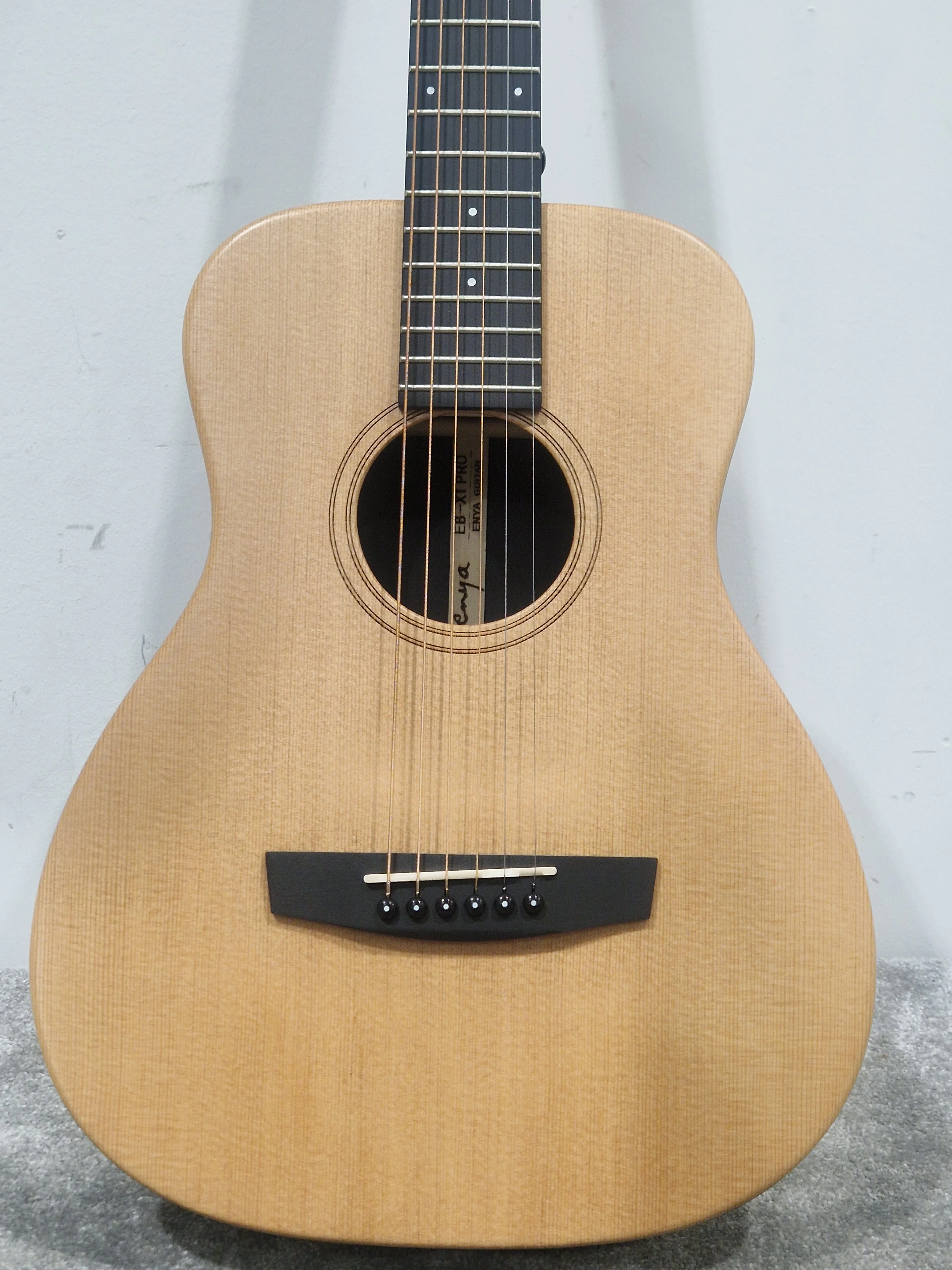 Enya EB-X1-PRO Natural 1/2 Acoustic Guitar - Compact Travel Size - Excellent w/ Soft Case & Guitar Accessories - Image 25