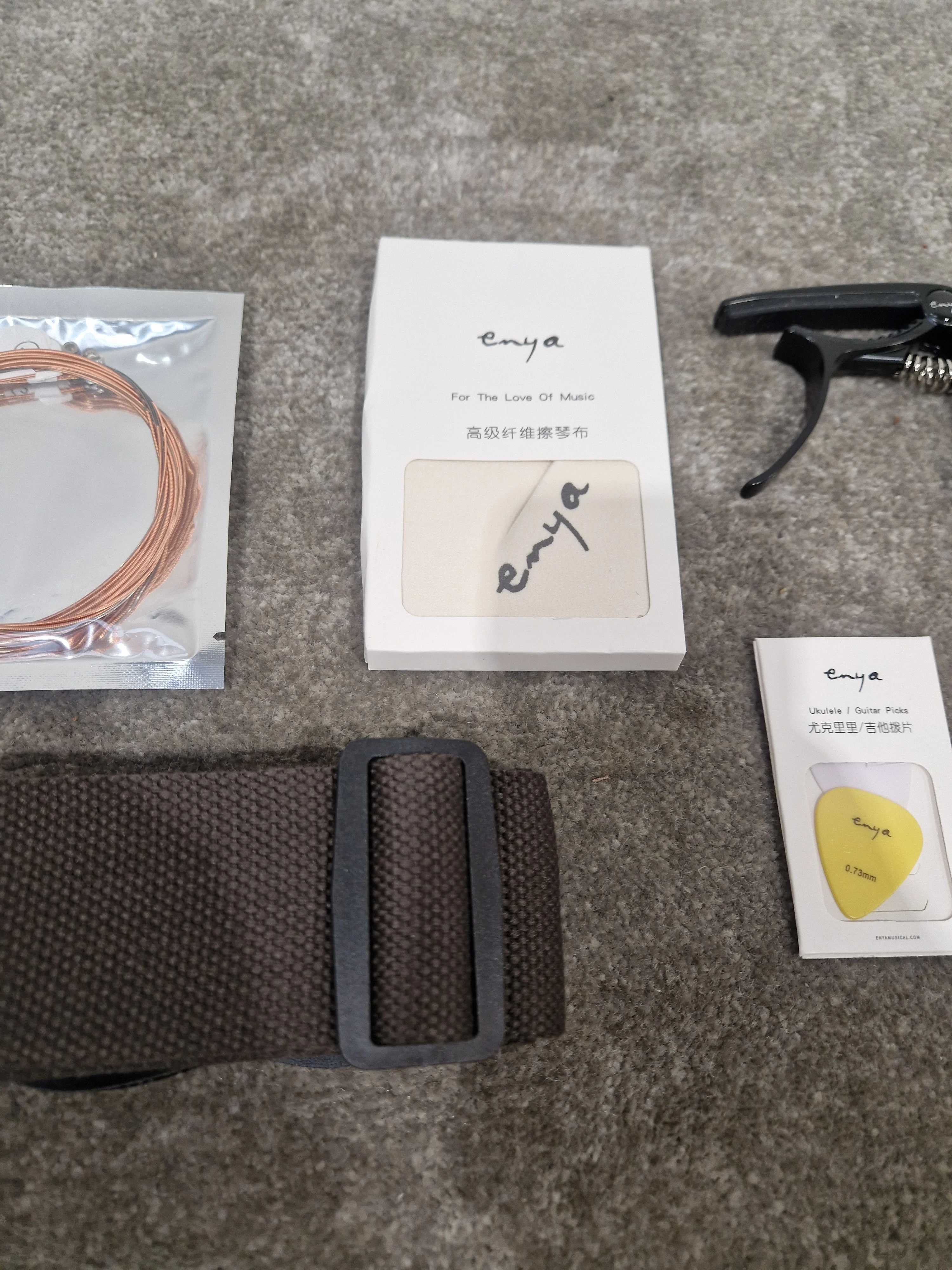 Enya EGA-X1-PRO Natural Acoustic Guitar - Solid Spruce Top - Excellent w/ Soft Case & Guitar Accessories - Image 13