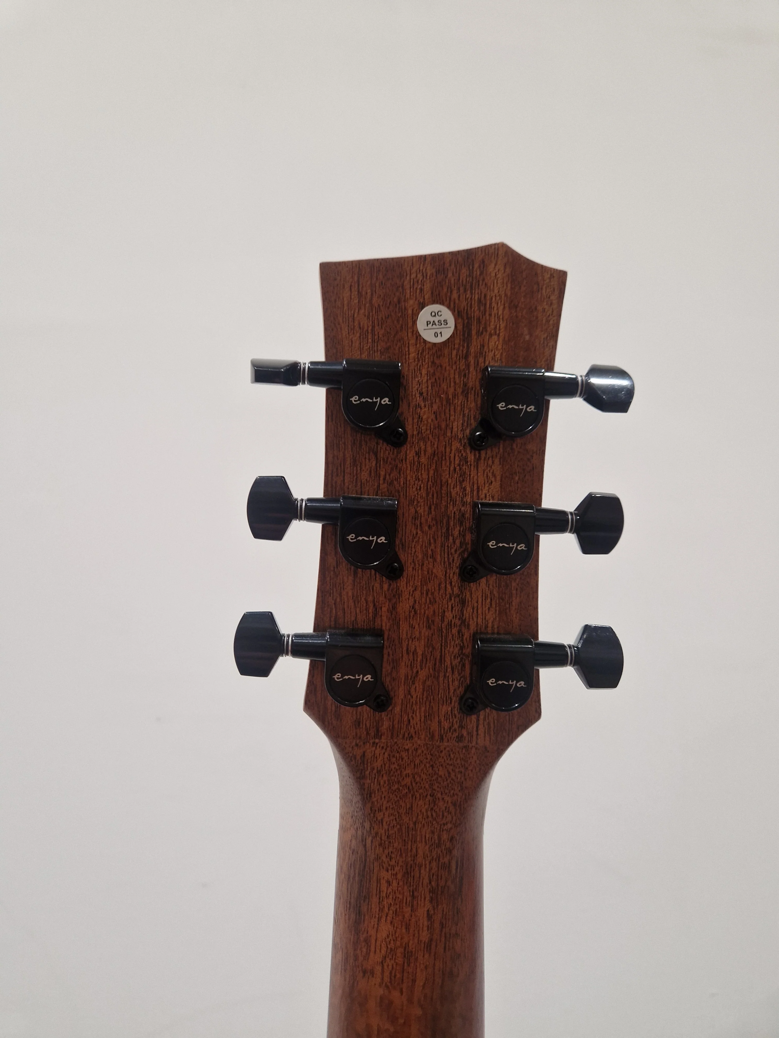 Enya EGA-X1-PRO Natural Acoustic Guitar - Solid Spruce Top - Excellent w/ Soft Case & Guitar Accessories - Image 2